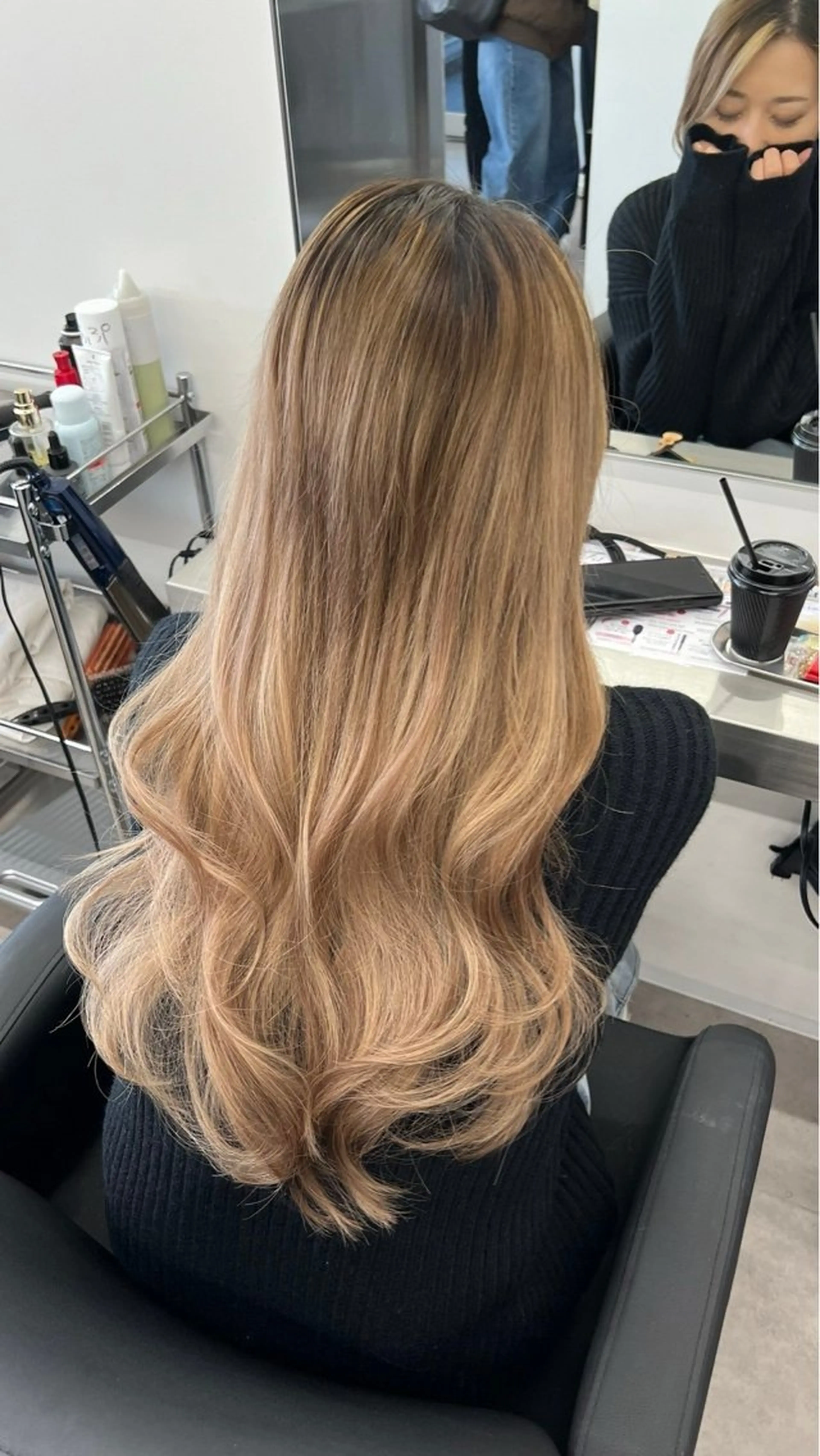 ロング カット エクステ 似合わせカラー/ ブリーチ🤩店長レンのヘアスタイル