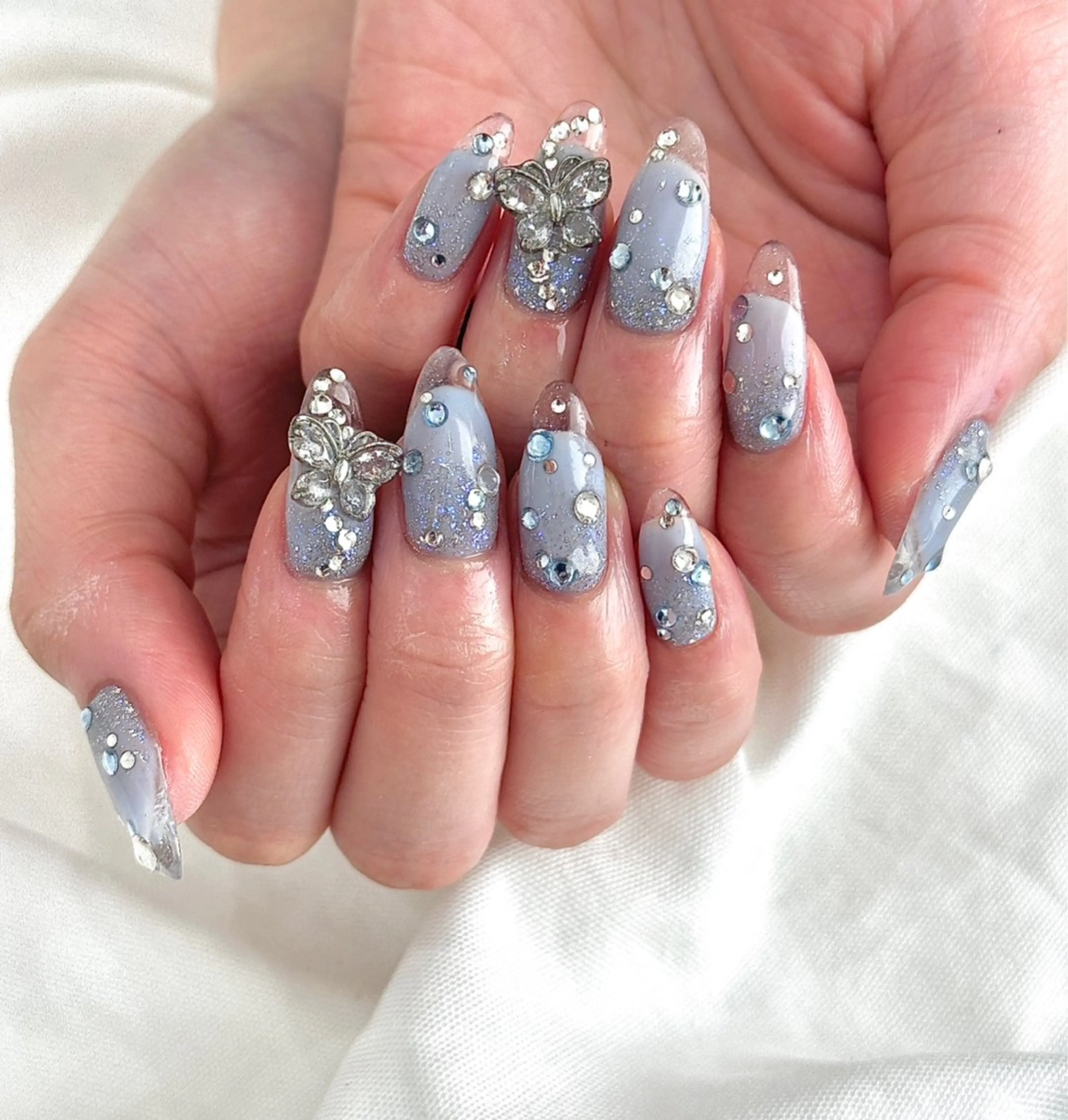 チップ長さだしアートコース🎨🖼️深爪さん🦄長さ形を整えたい方🦢クリアフレンチ、ワンホンなどの写真