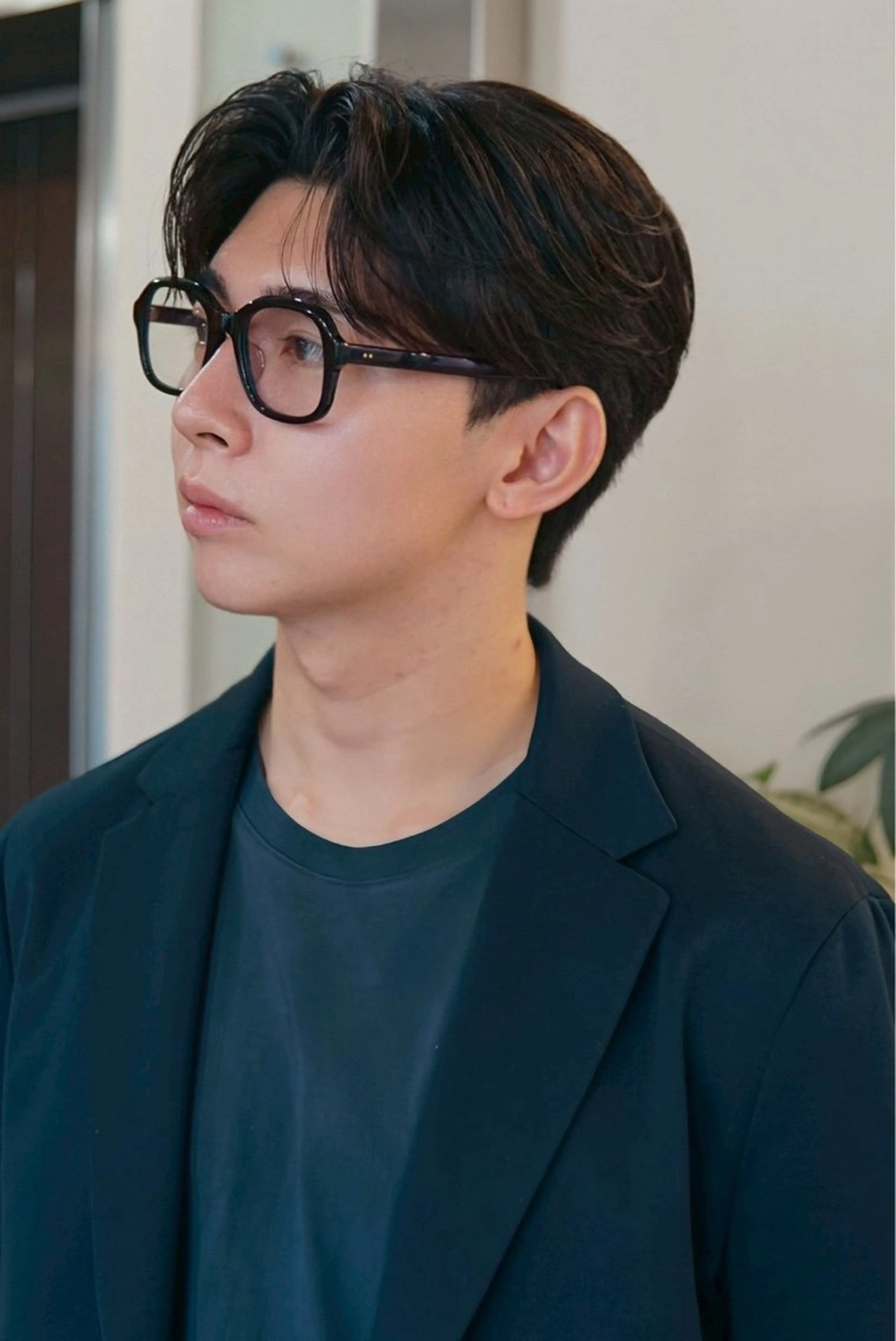 メンズ カット メンズ専門/センター パート/根本 彩永のヘアスタイル
