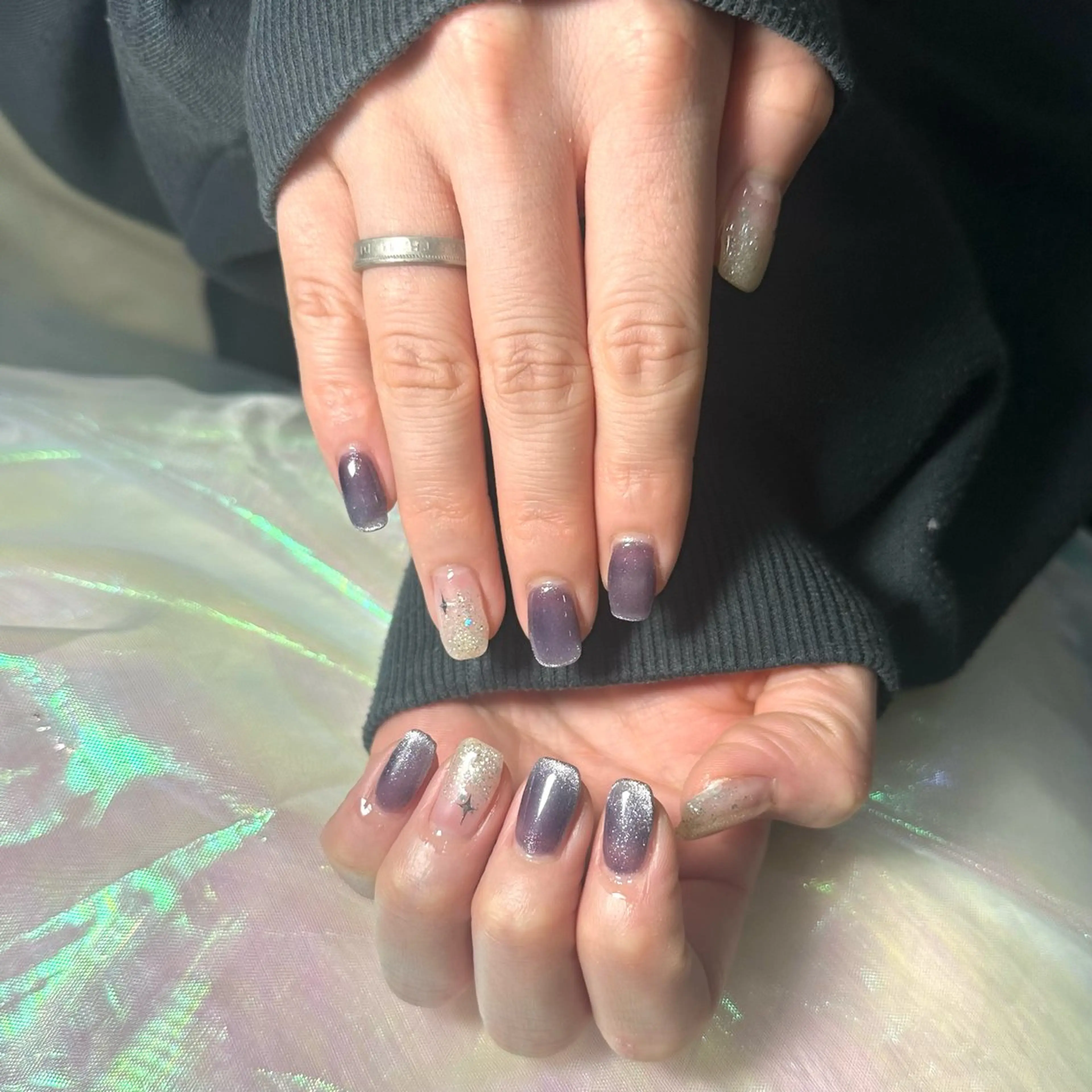 ネイル マグネットネイル ハンドネイル はあとねいる今池店 アリタのネイルデザイン