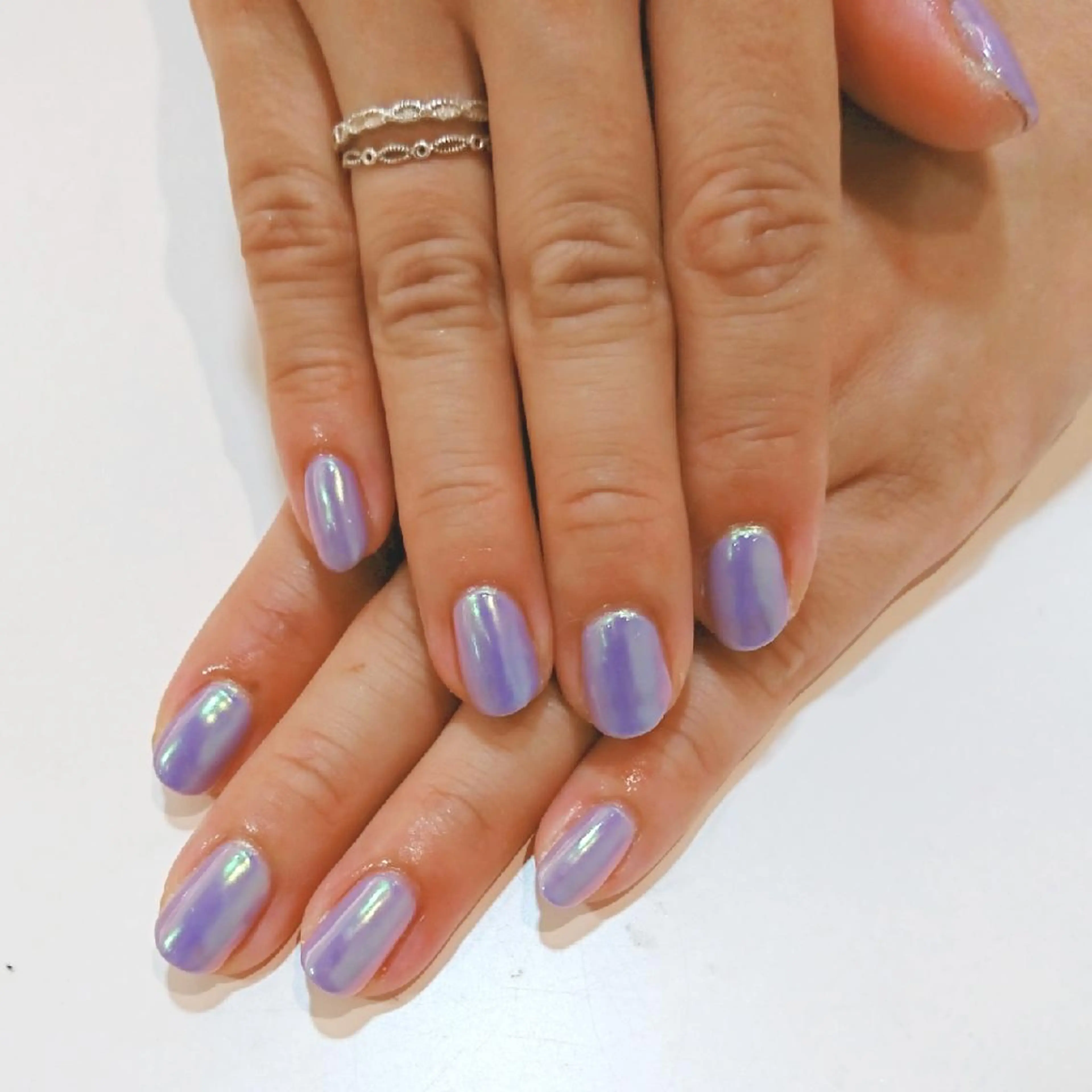 ネイル オーロラネイル ミラーネイル ワンカラーネイル Bianca TANAKAのネイルデザイン
