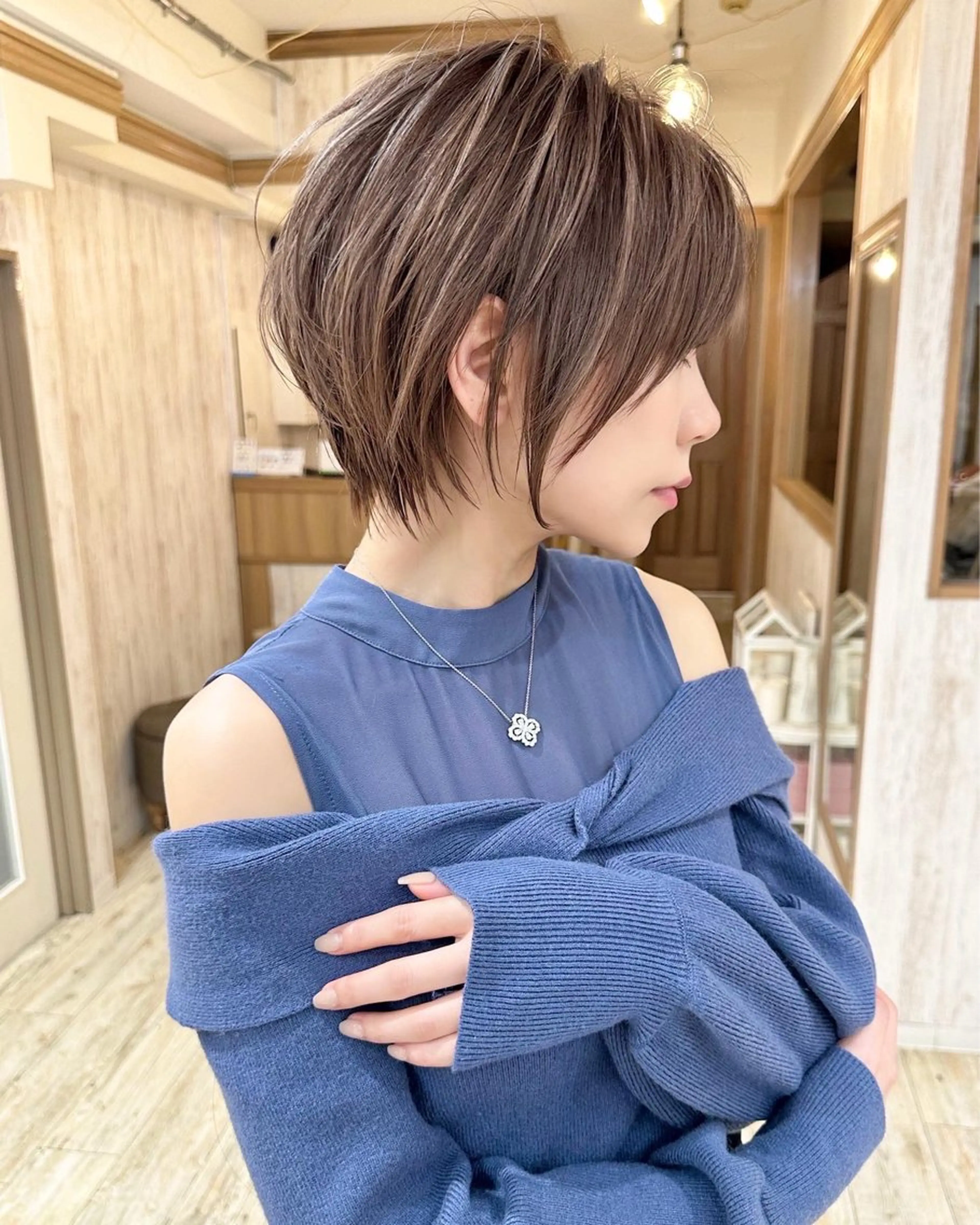 ショート おのだ あやなのヘアスタイル