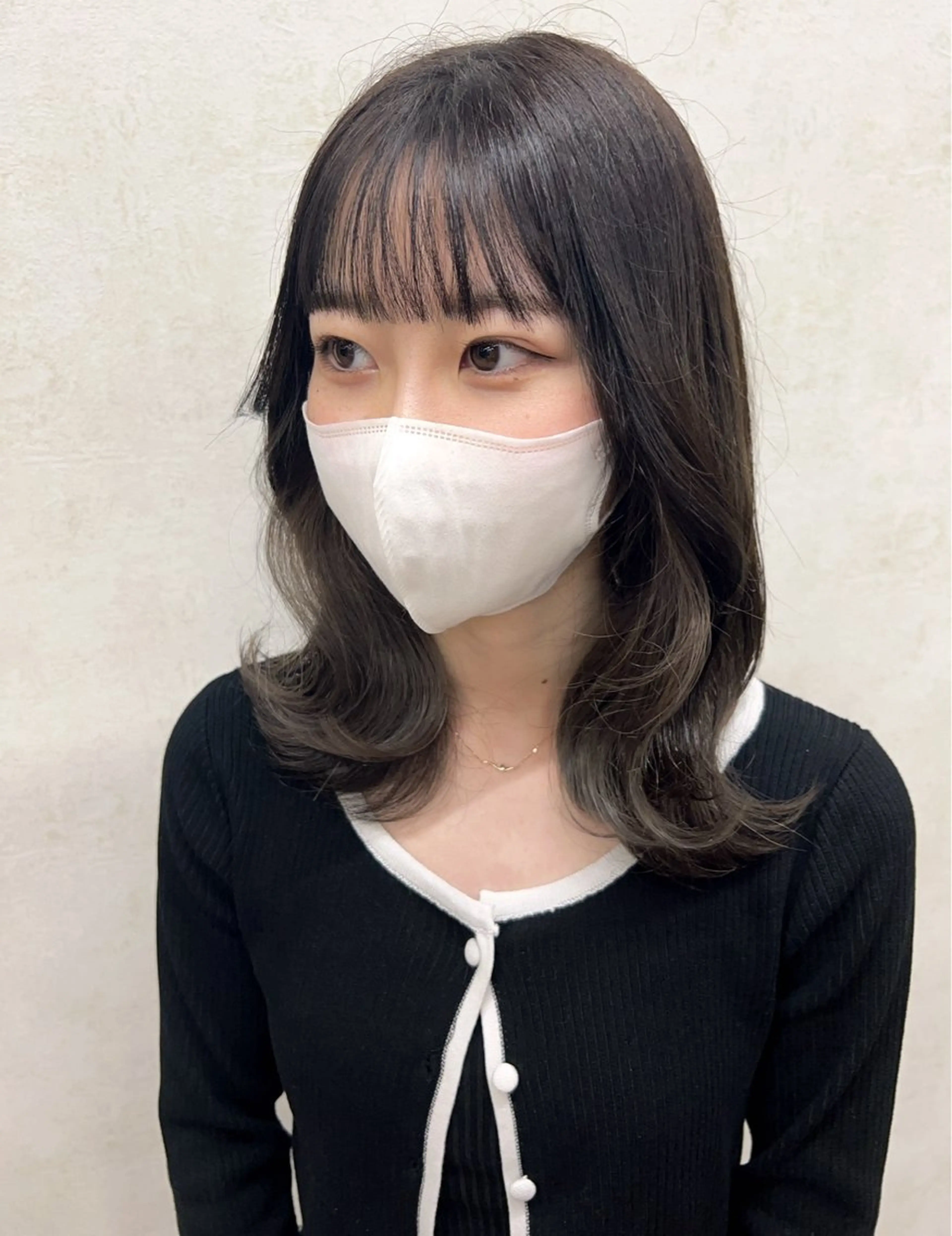 セミロング 縮毛矯正 sweep𓍯 ルカ┊ケアブリーチのヘアスタイル