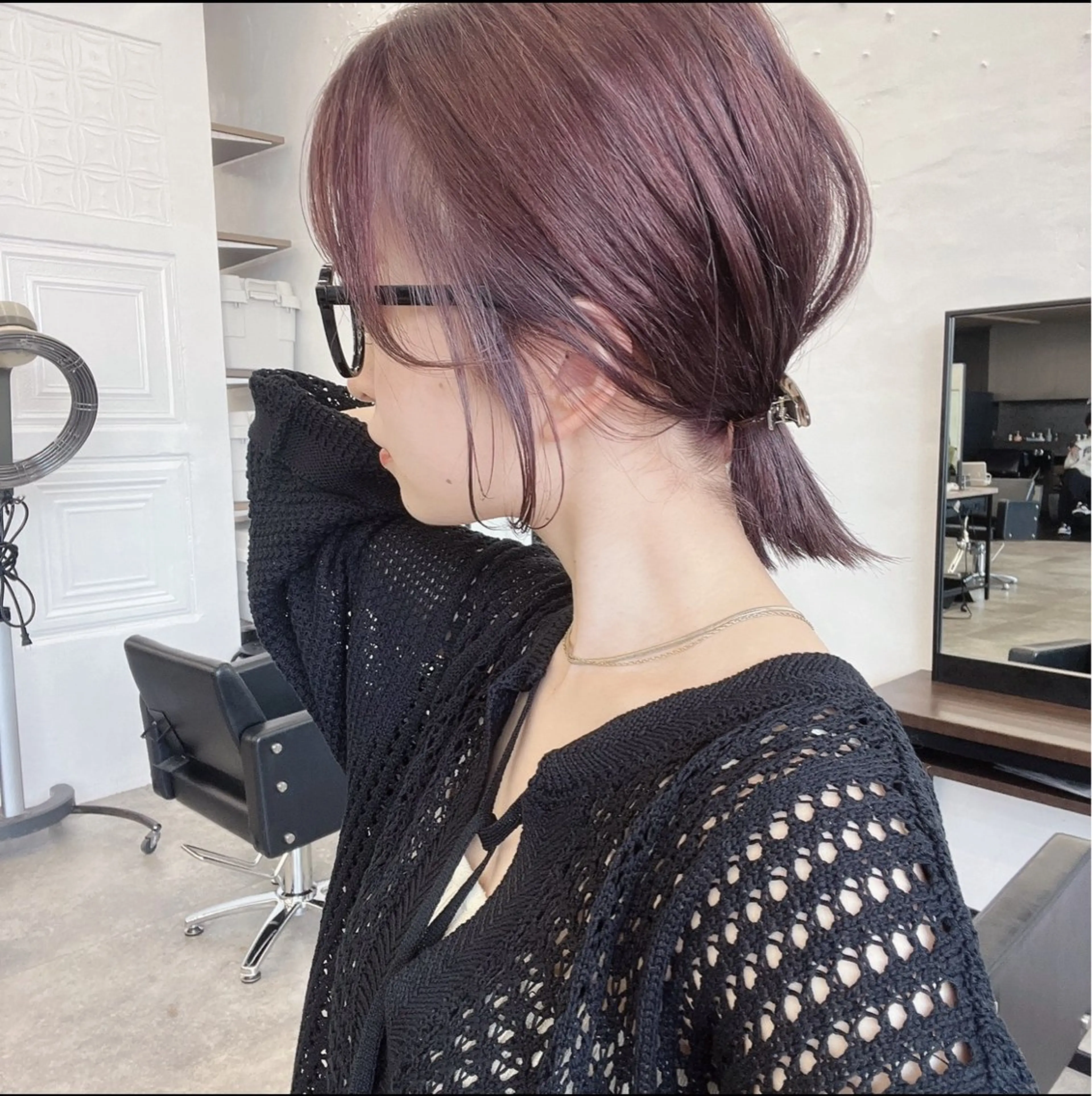 【 艶カラーメンテ🖤】ケア剤配合うる艶カラー〔ケアカラー/艶髪/高発色カラー/透明感カラー/美髪〕の写真