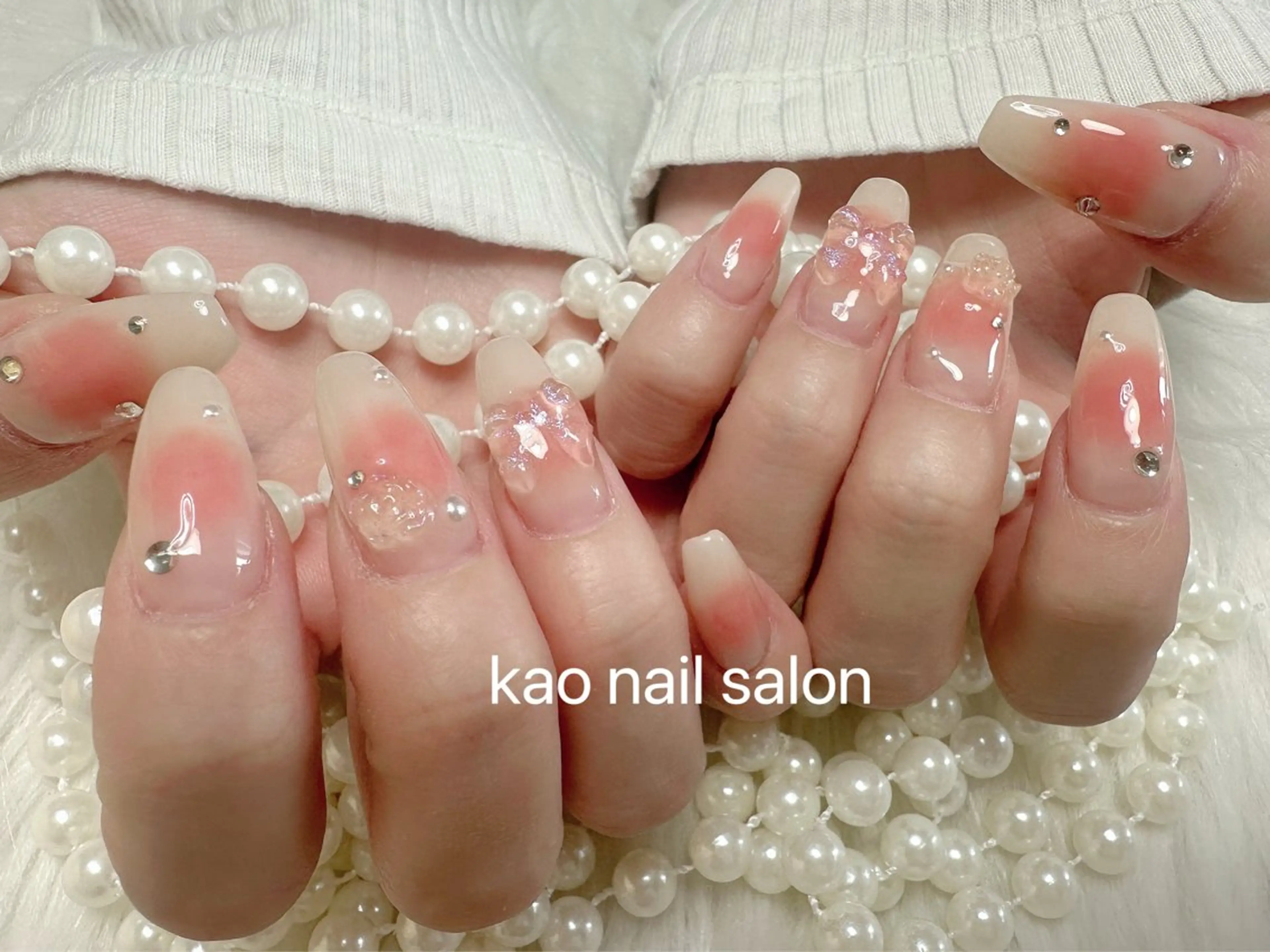 ネイル ハンドネイル kao nail マグネット/長さだしのネイルデザイン