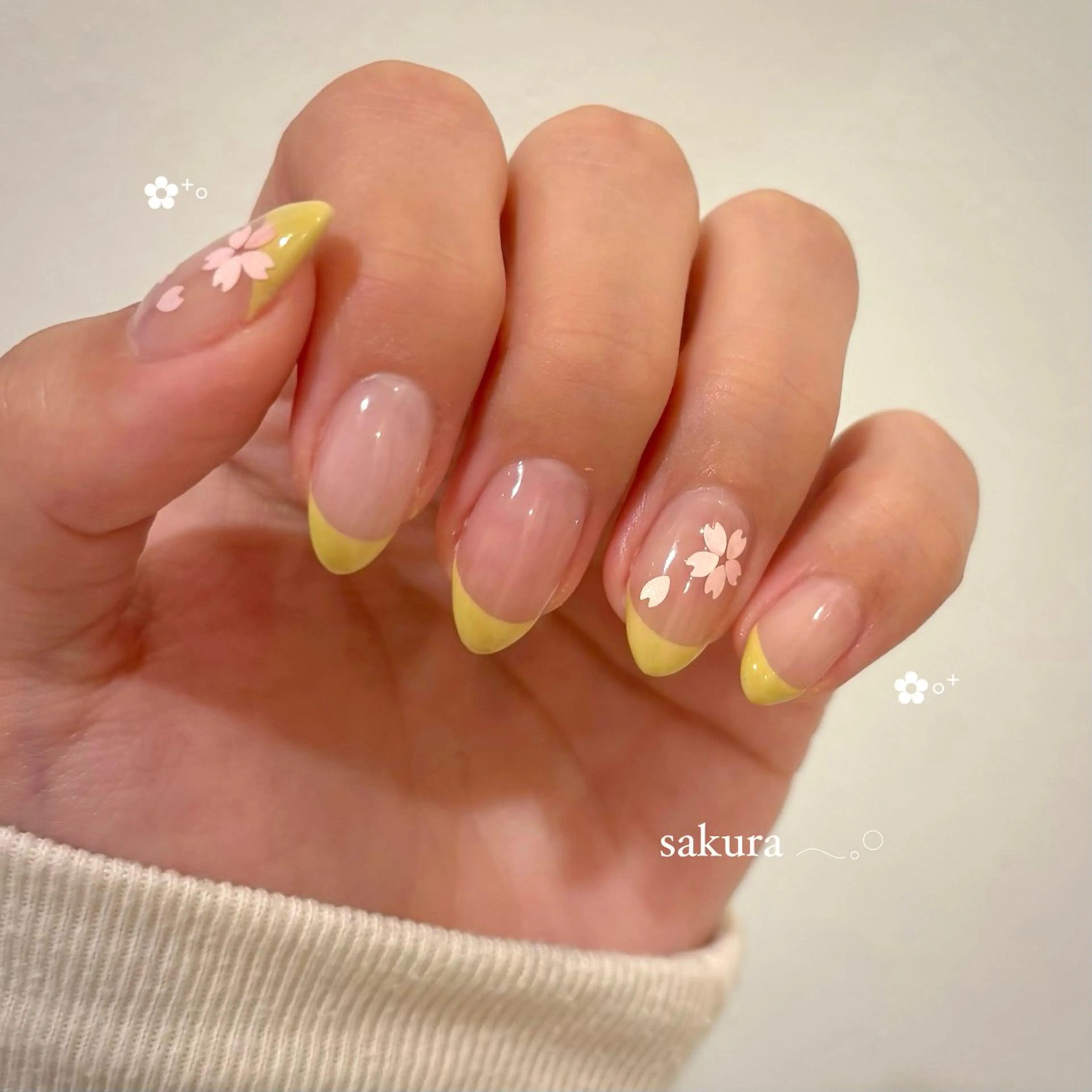 ネイル 桜ネイル ハンドネイル flore nailのネイルデザイン