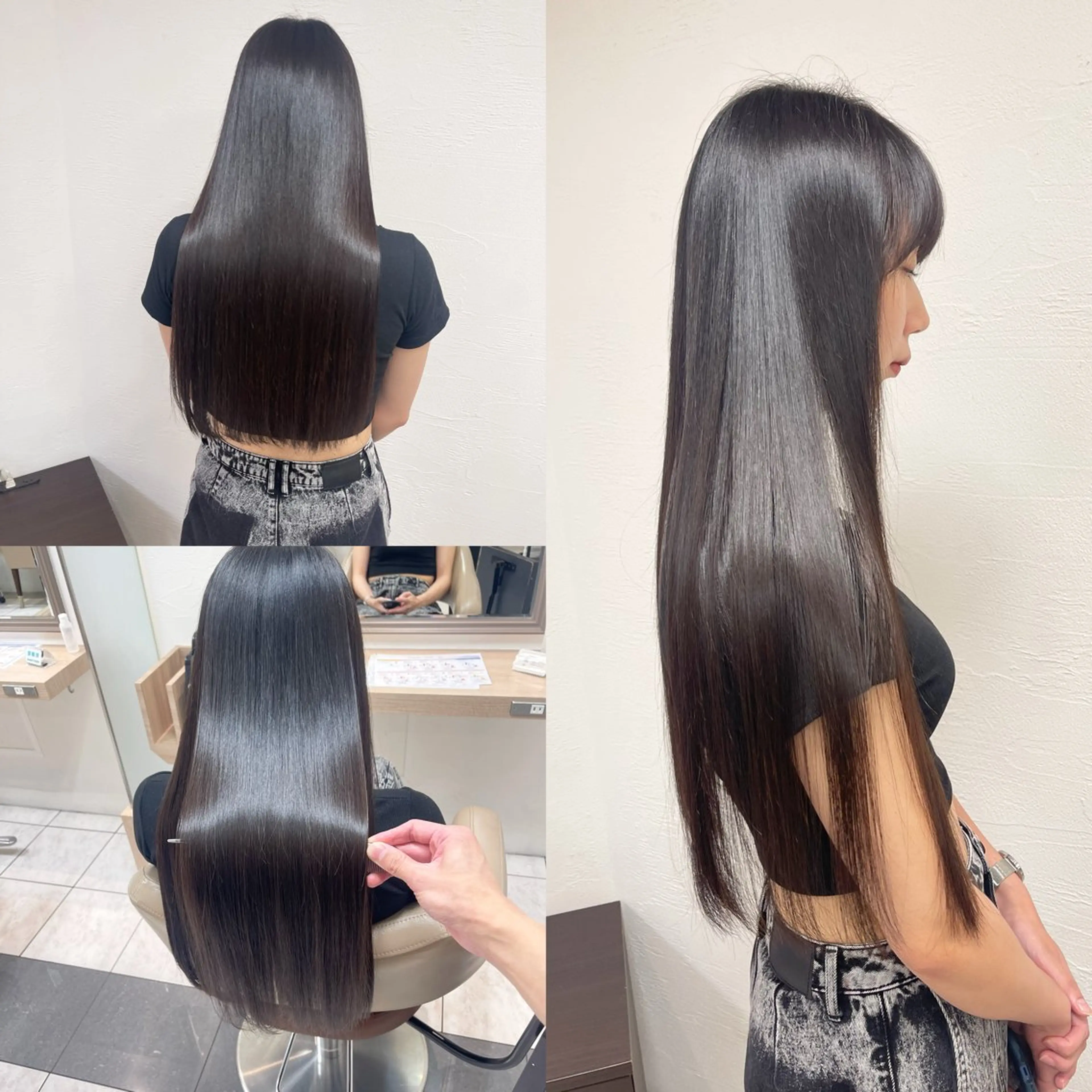 ロング Ash国立店 池田勇一”のヘアスタイル