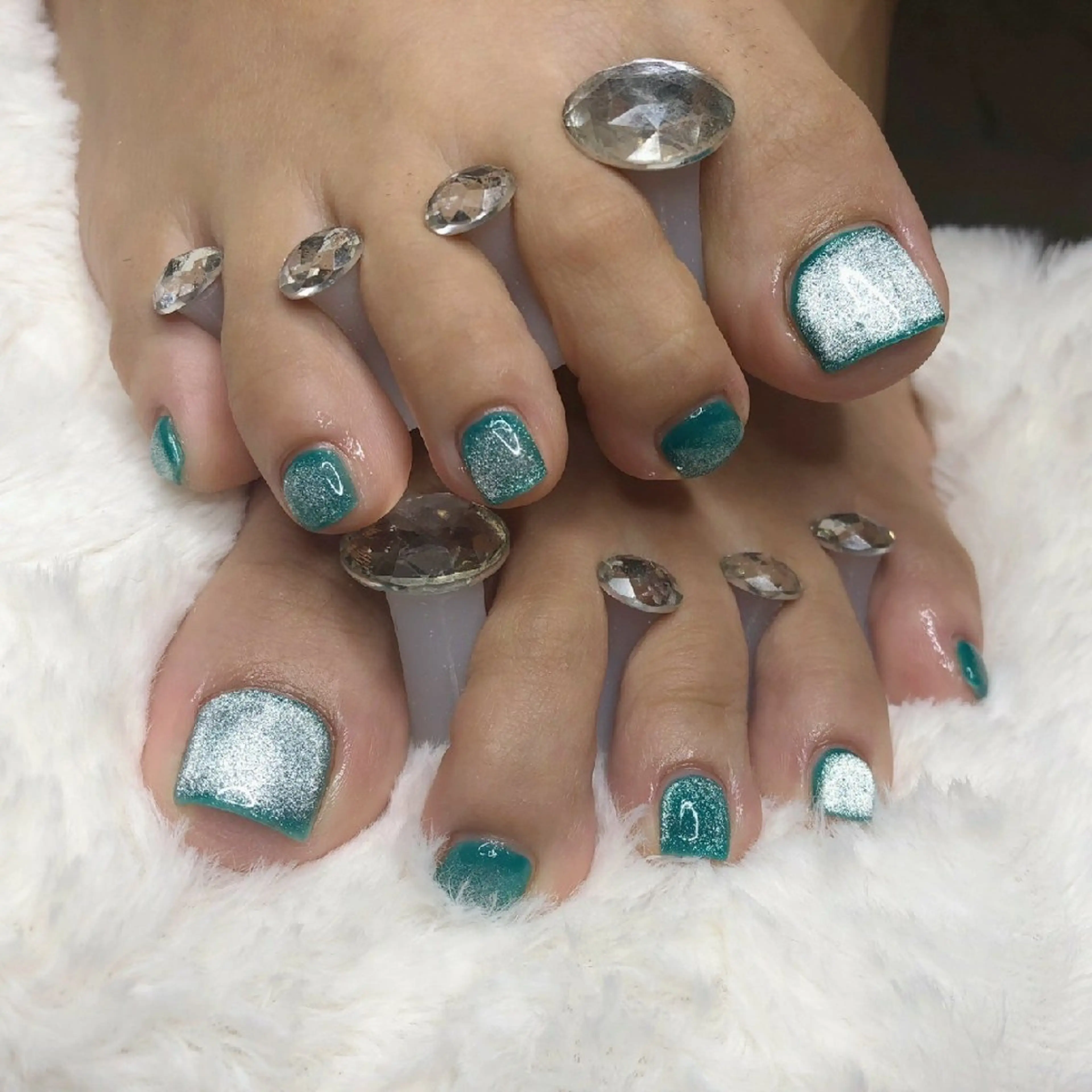 ネイル グリーン マグネットネイル N.Sサロン Miyauchiのエステ・リラクイメージ