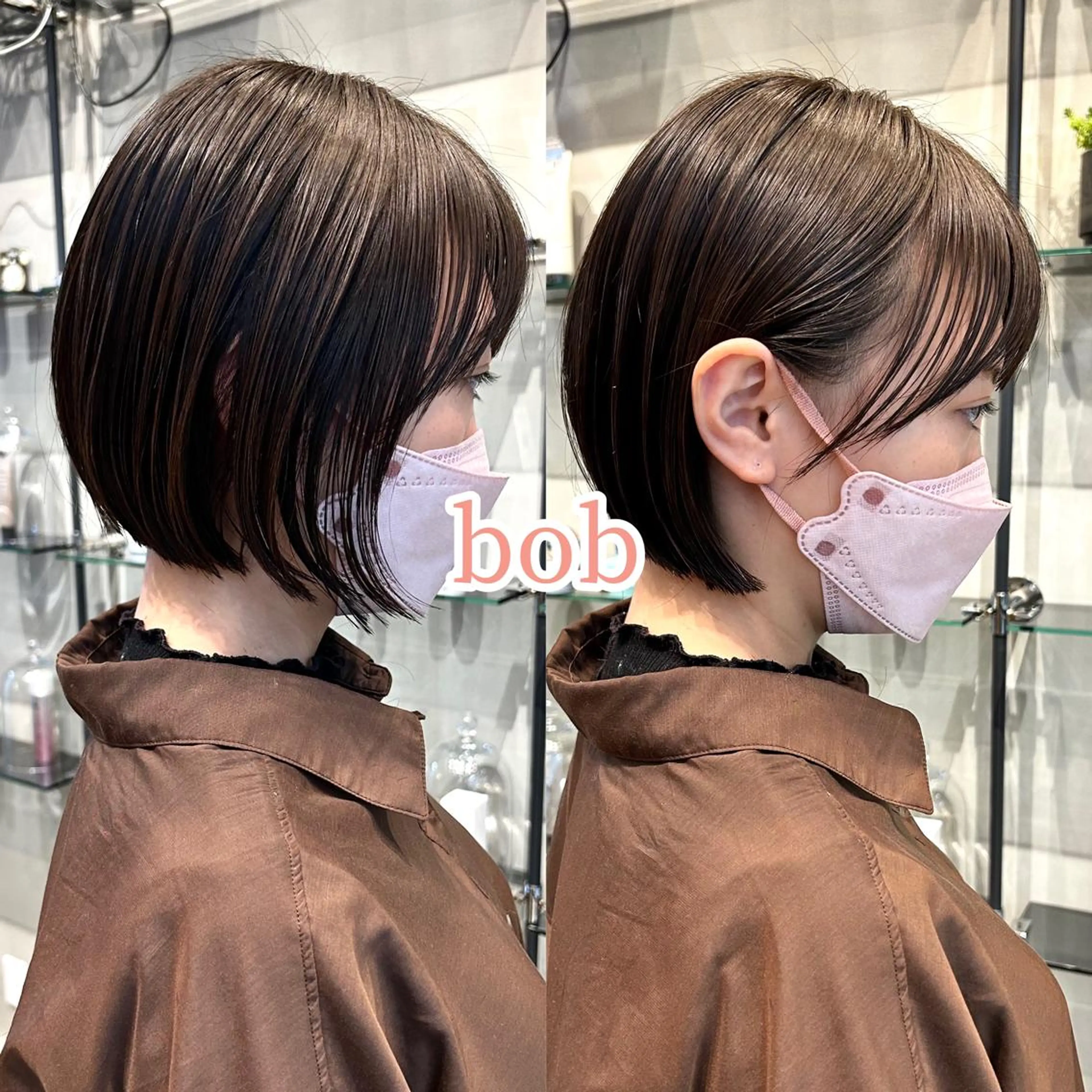 ショート ショートボブ ボブ ハイライト 髪質改善 韓国風ヘア 髪質改善 ANFINI所属・ボブ・レイヤー 田中 励也のヘアスタイル