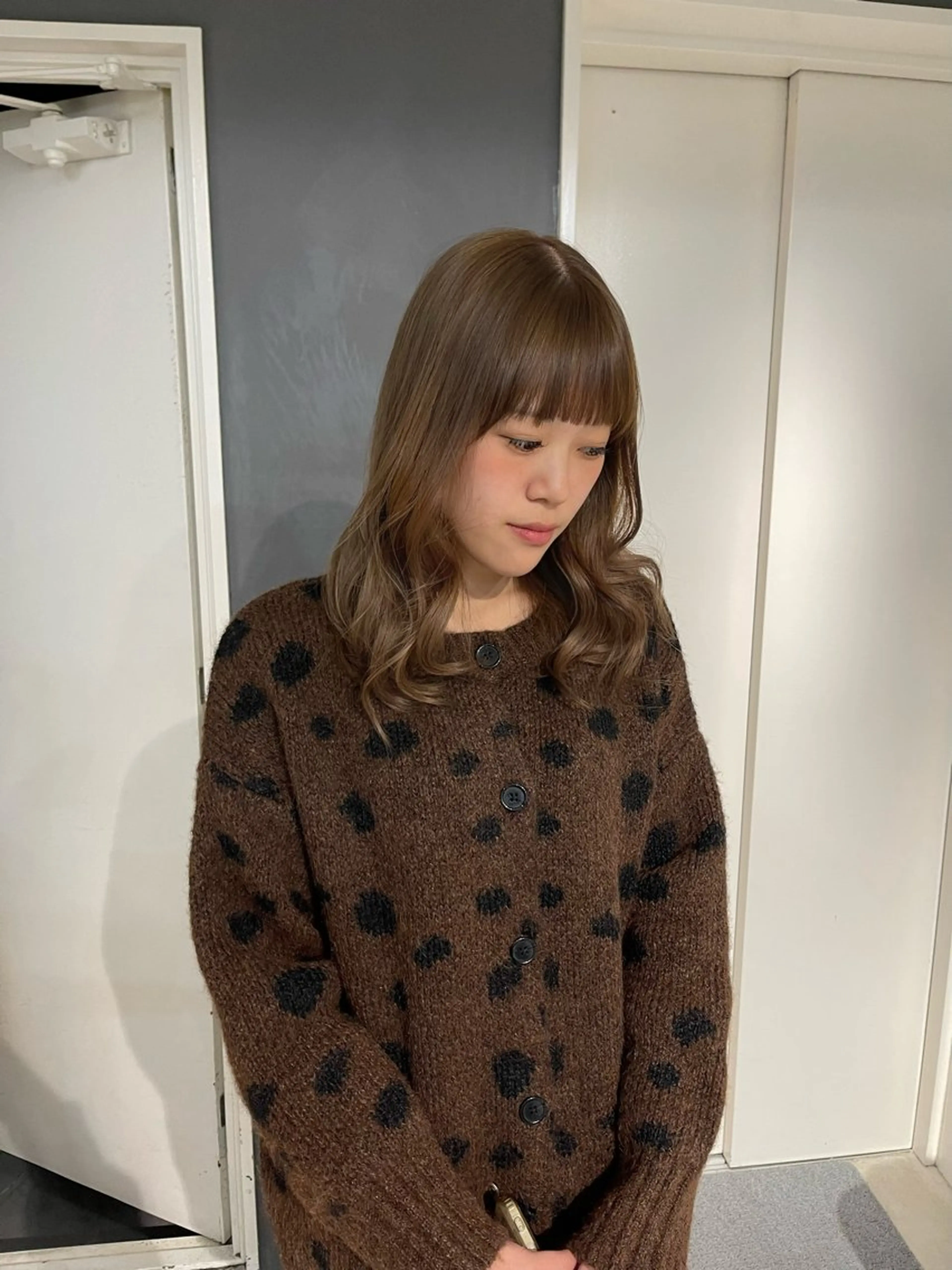 ミディアム カラー カット ヘアカラー トリートメント 堀江/成人式カラー /艶髪/NENE🫧のヘアスタイル