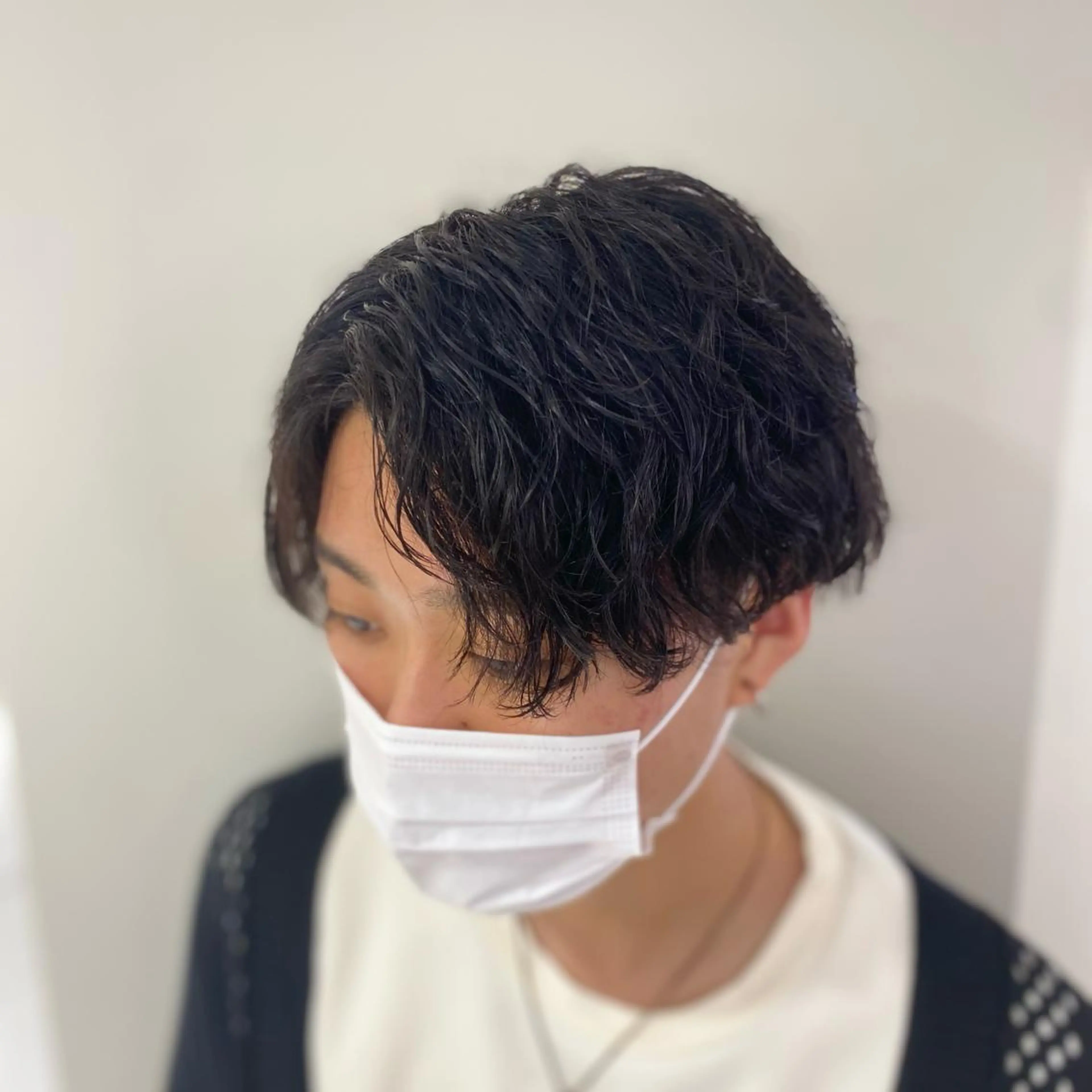 ショート パーマ メンズ カット パーマ 橋本 琉磨のヘアスタイル