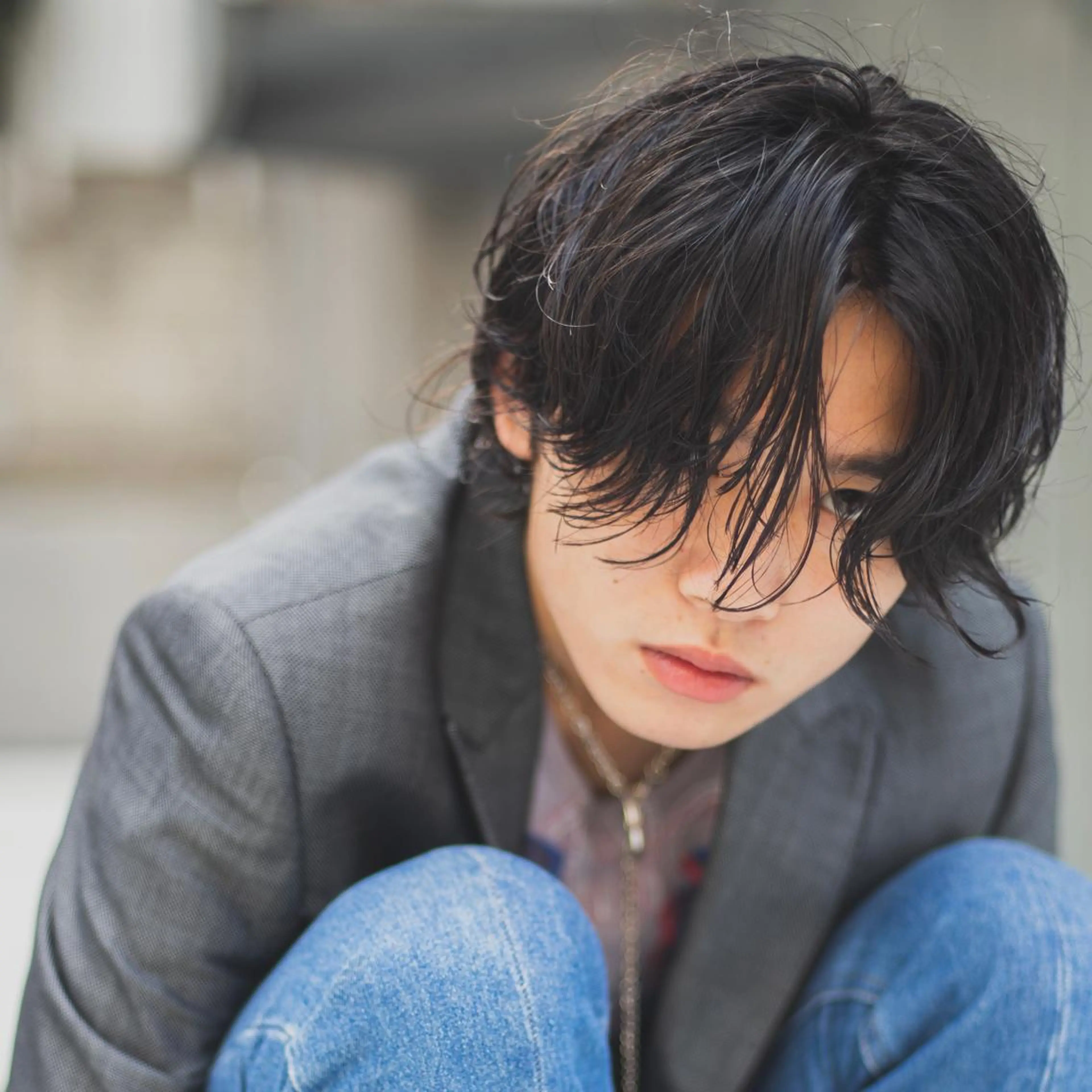 パーマ メンズ ショートボブ メンズブリーチ メンズデザインカット フェードカット メンズハイライト カット パーマ 🌈圧倒的デザイン パーマ　関和希のヘアスタイル