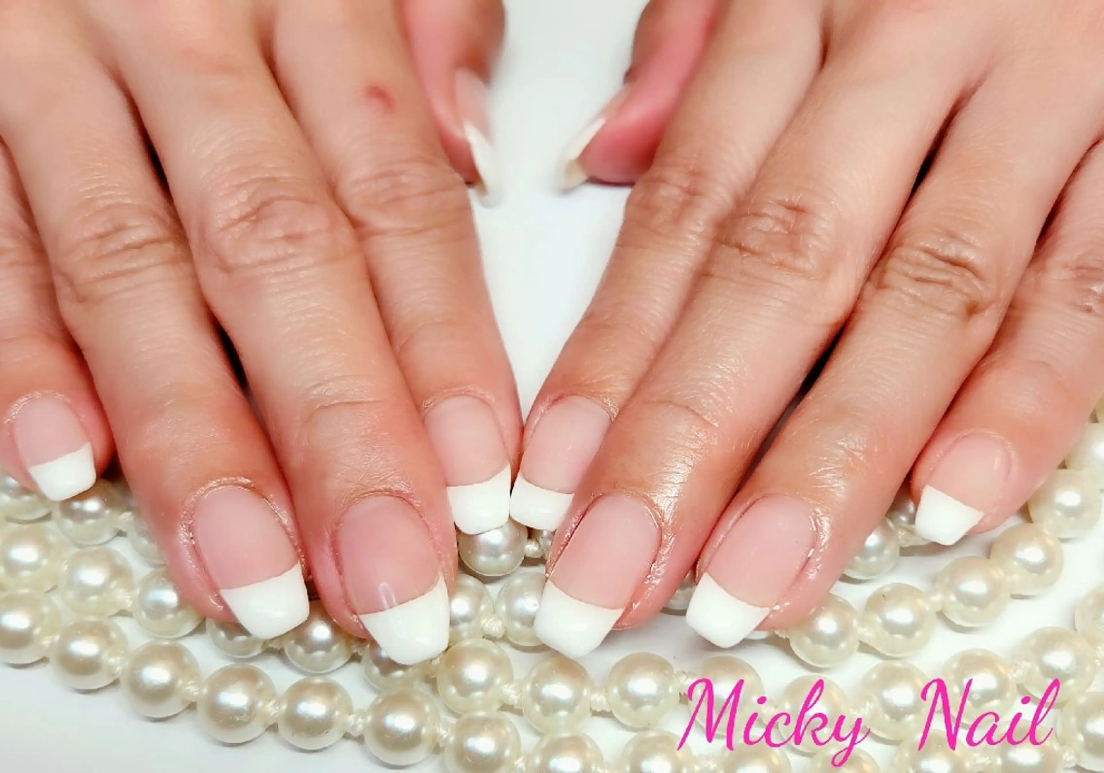 ネイル フレンチネイル Micky nail chikushinoのネイルデザイン
