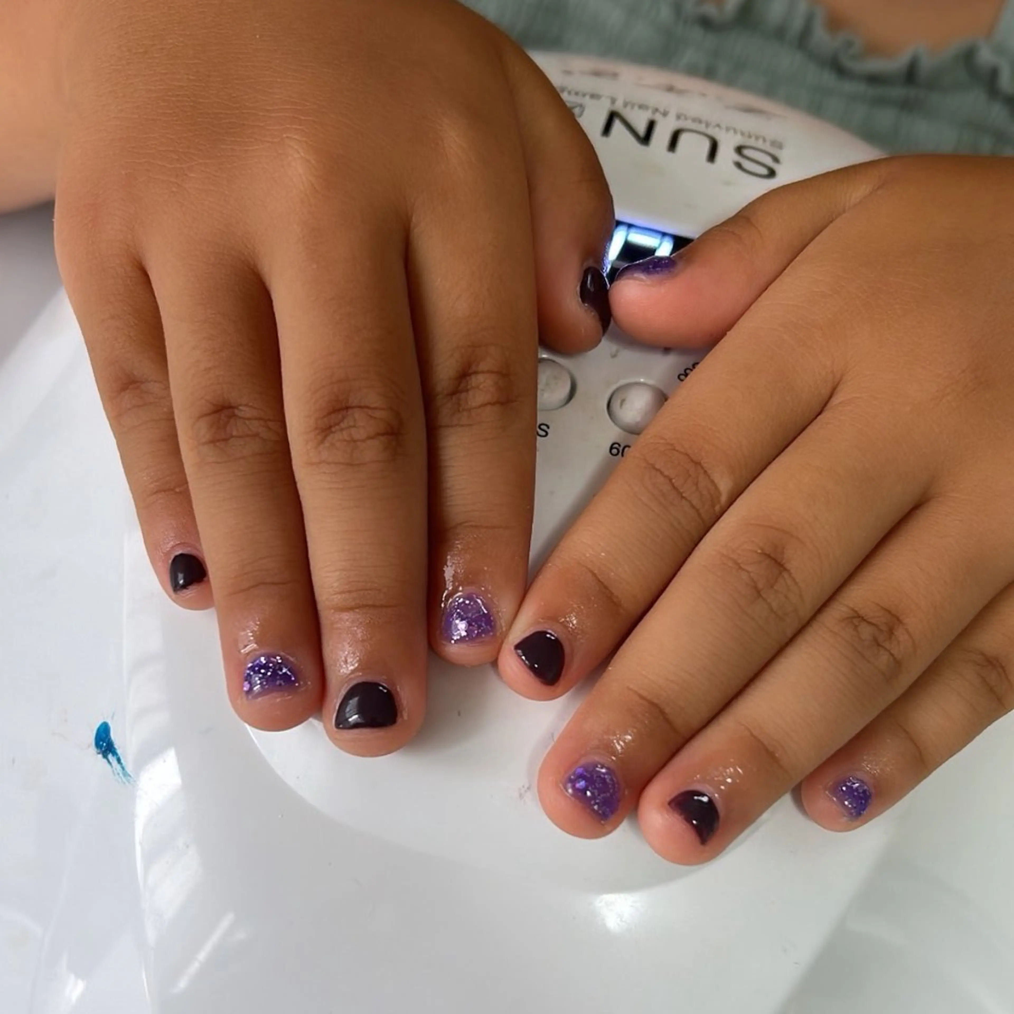 キッズネイル⭐ワンカラーの写真