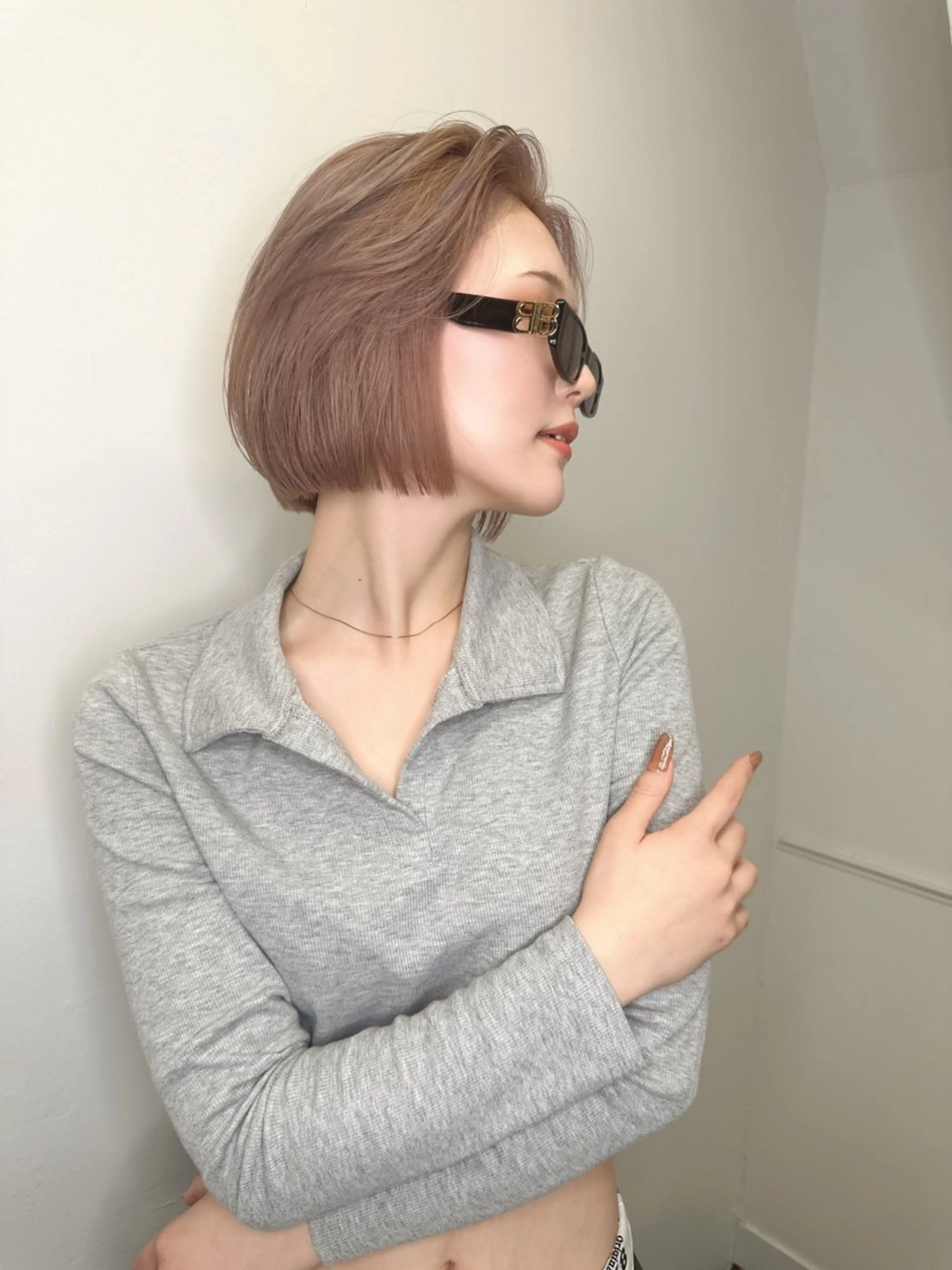 ミディアム カラー レイヤーカット ワンホンレイヤー ワンホンヘア カット トリートメント ワンホンヘア ケラチン/Kaitoのヘアスタイル