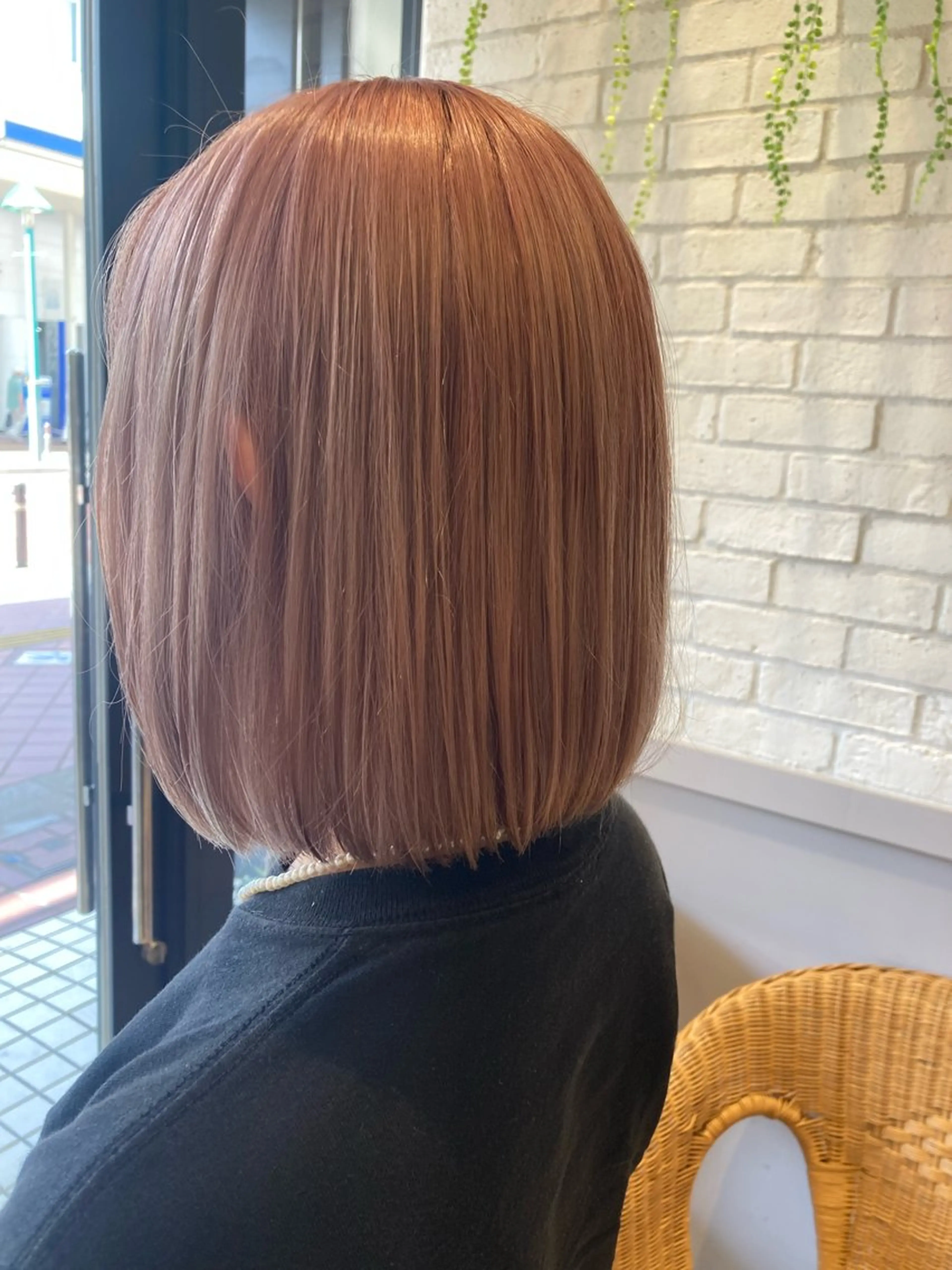 ミディアム 艶カラー3850 まいのヘアスタイル