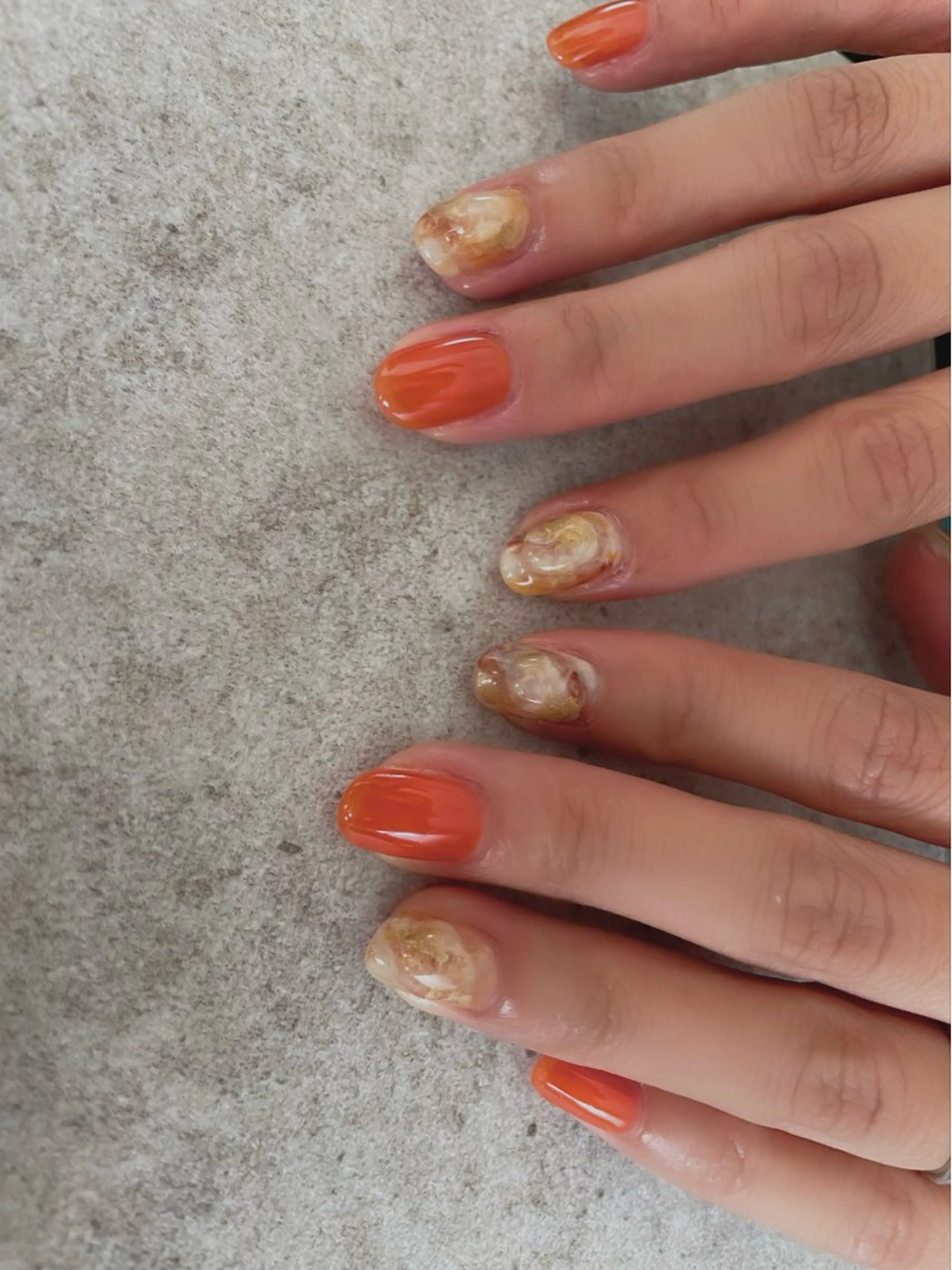 ネイル ジェルネイル ニュアンスネイル ハンドネイル "achoe" コエ HARUNAのネイルデザイン