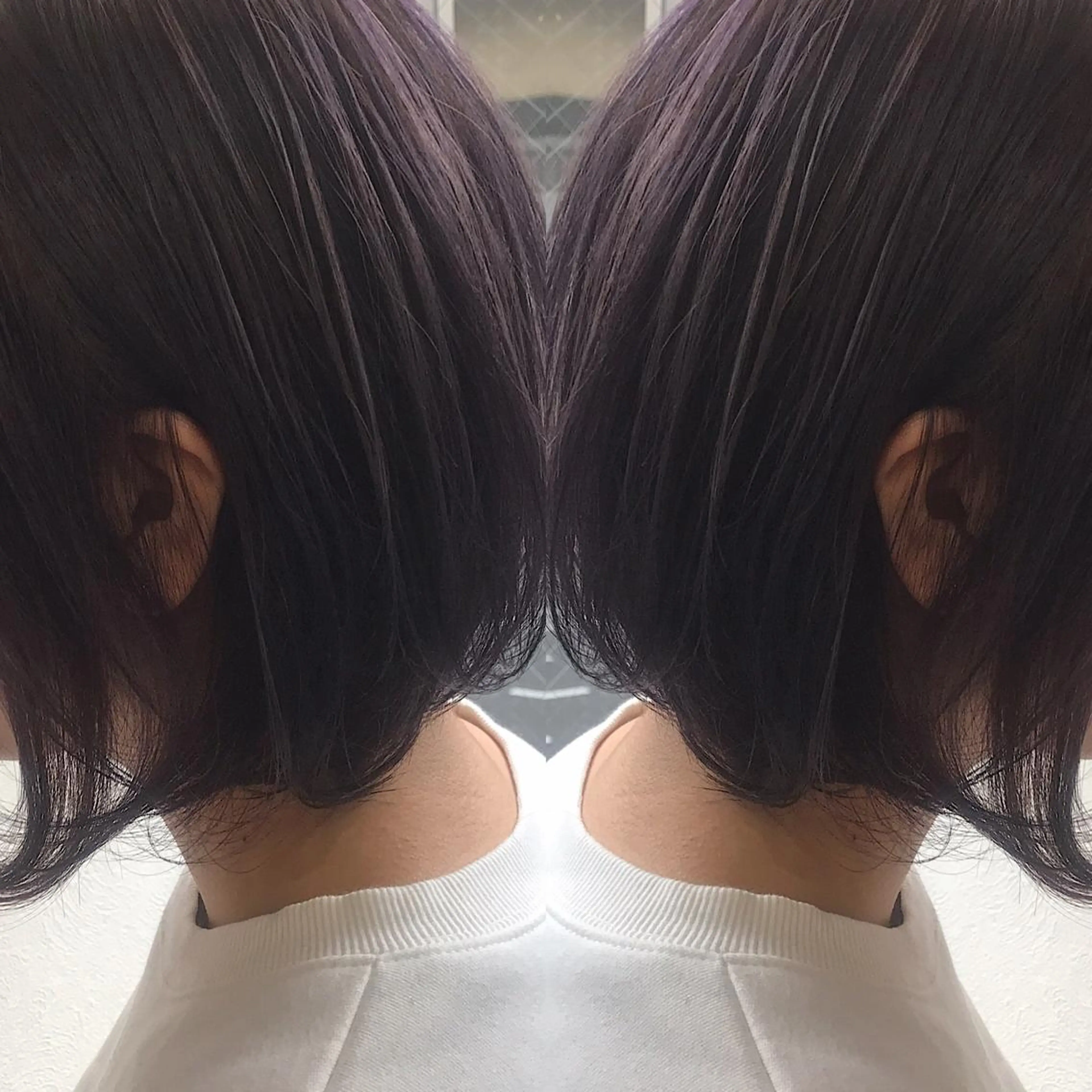 ショート カラー ラベンダーカラー ラベンダーグレー ボブ ヘアカラー 柴田 祐輔のヘアスタイル