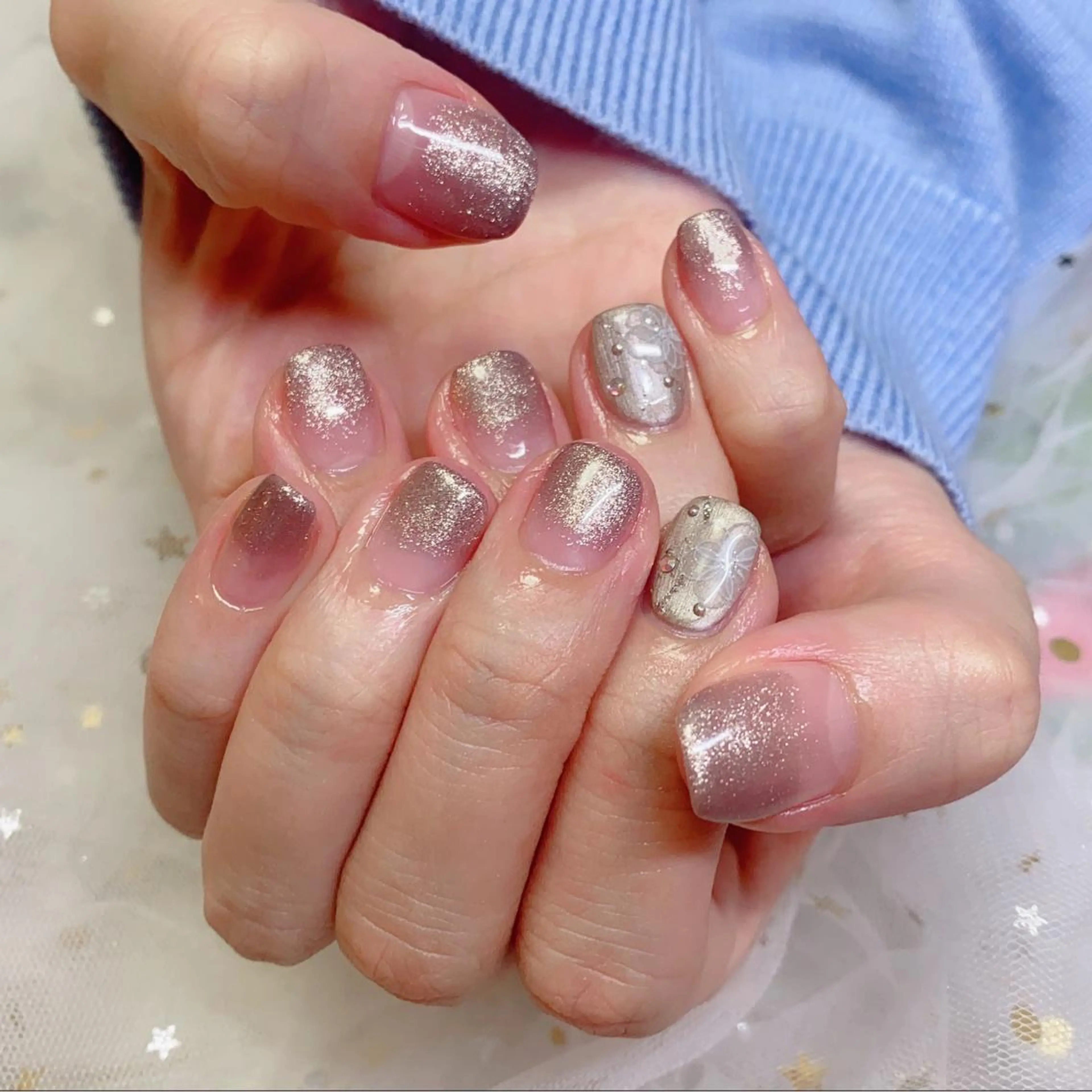 ロング カラー ネイル アートネイル ジェルネイル パラジェル Q Free nailsのネイルデザイン