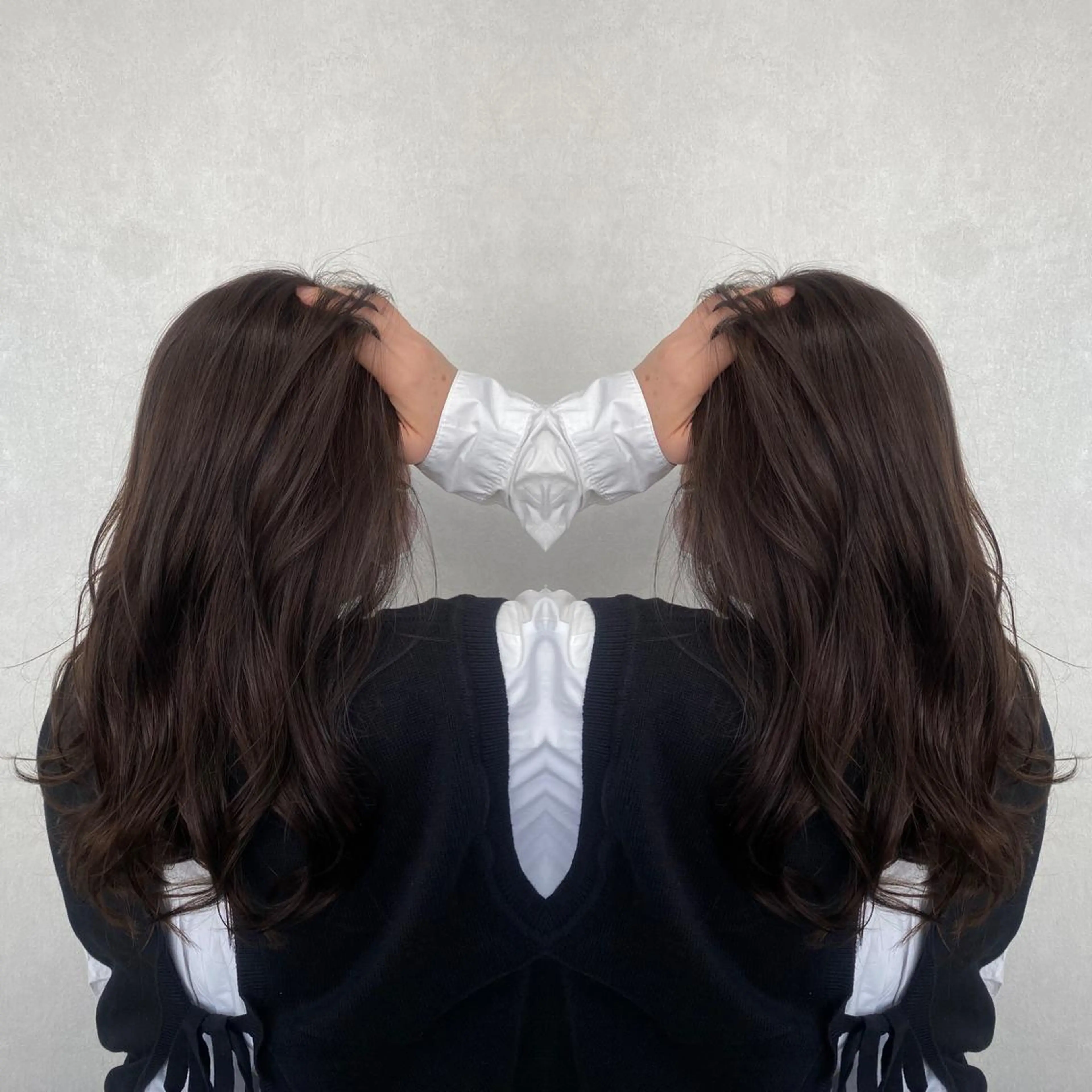 ロング カラー カット ヘアカラー トリートメント tocca 💜石田愛結💜のヘアスタイル