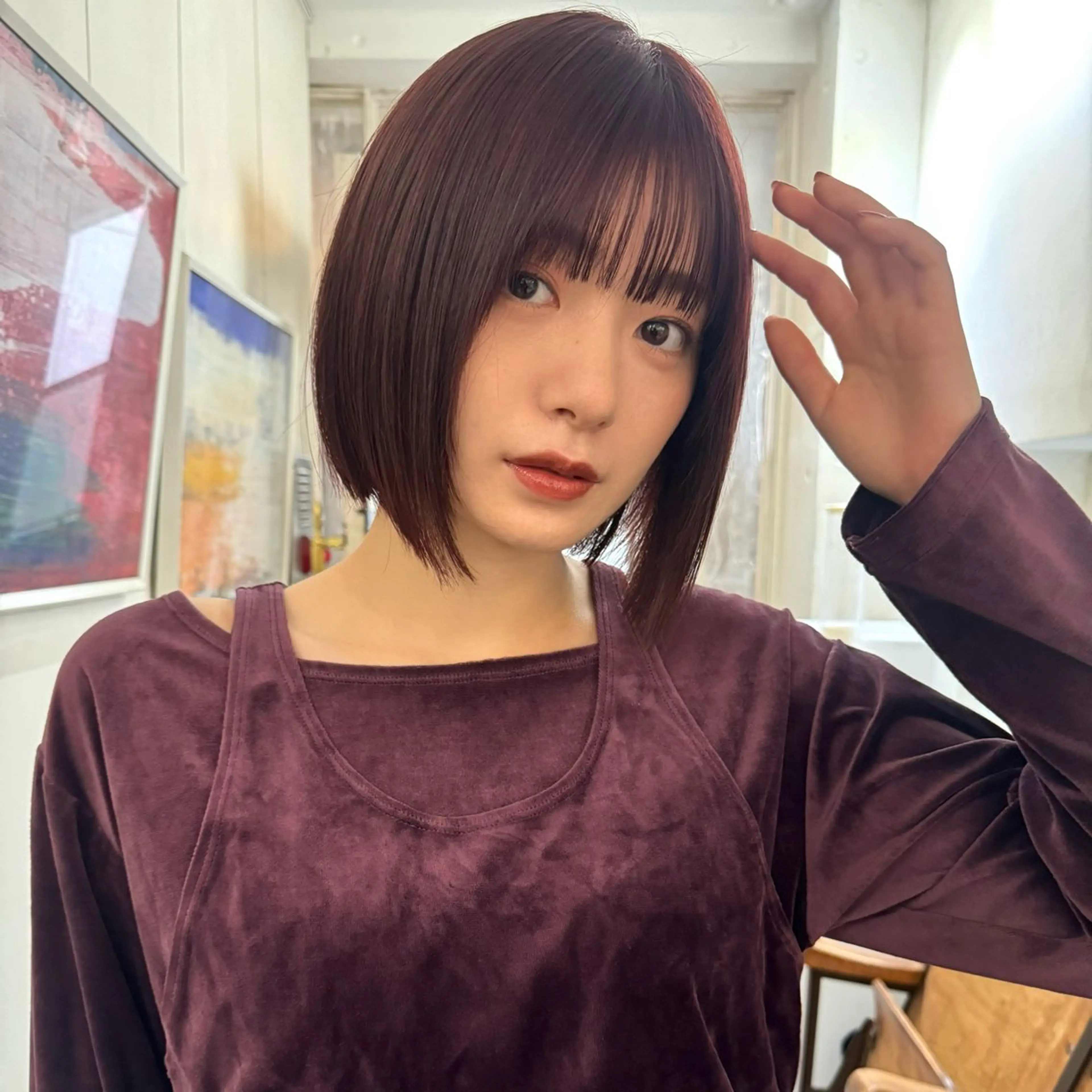 ショート カラー カット ヘアカラー トリートメント MINX aoyama所属・似合わせボブ/縮毛 矯正/りょうたのヘアスタイル