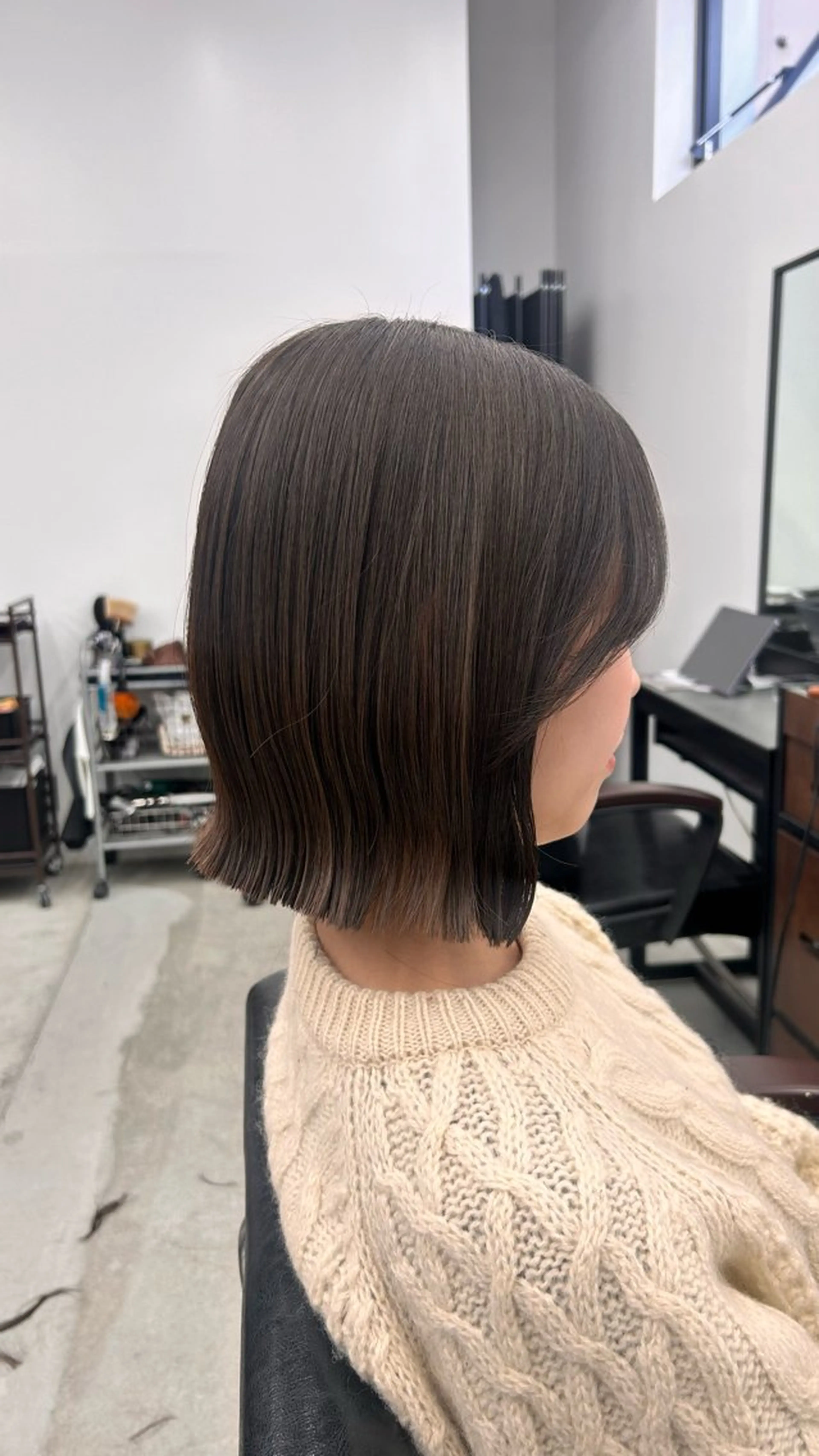 ミディアム カット ボブ/暖色カラー 🎧 kei 🎀のヘアスタイル