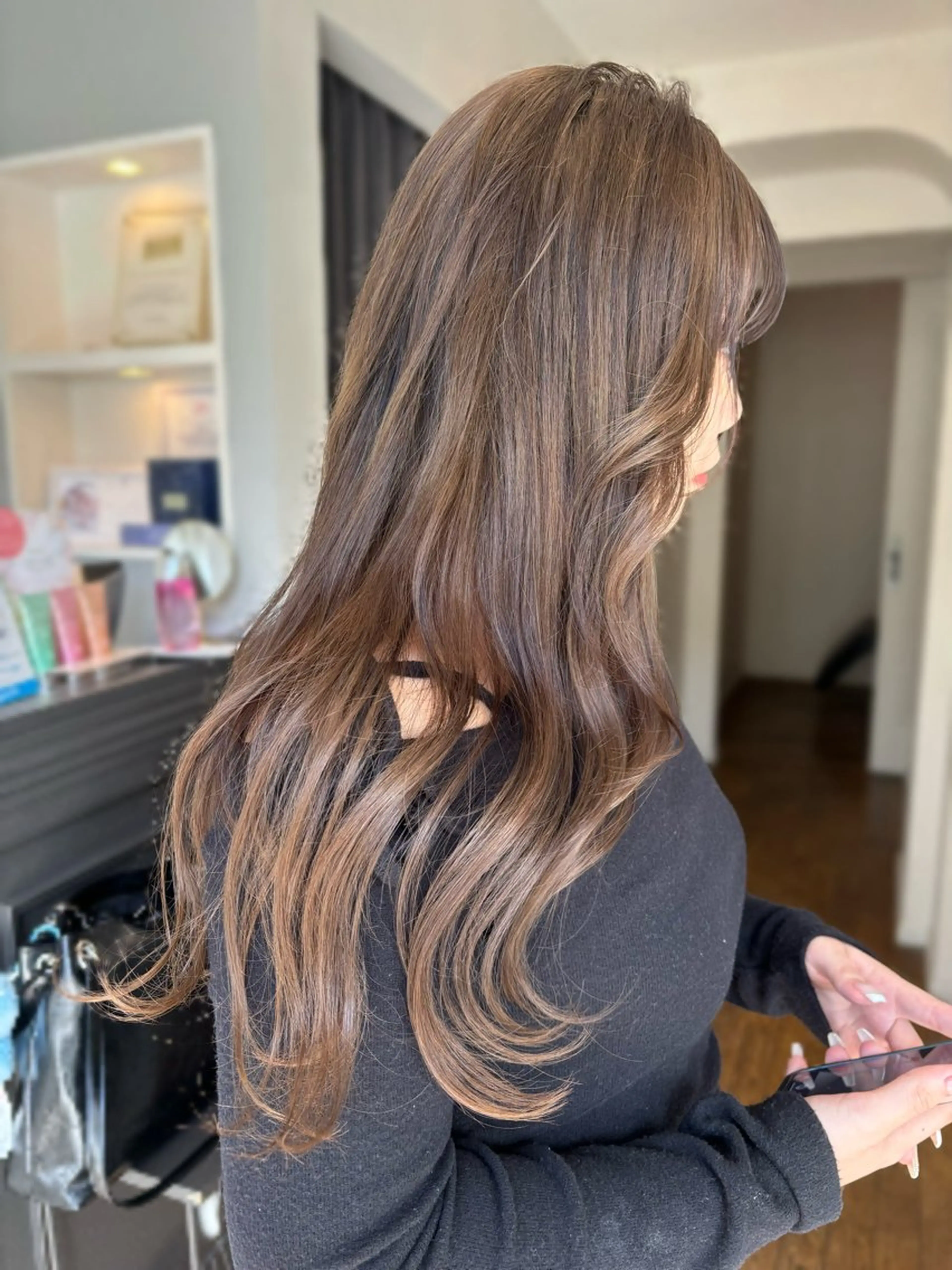 ロング ヘアカラー トリートメント 透明感カラー🎀 tasty/makoのヘアスタイル