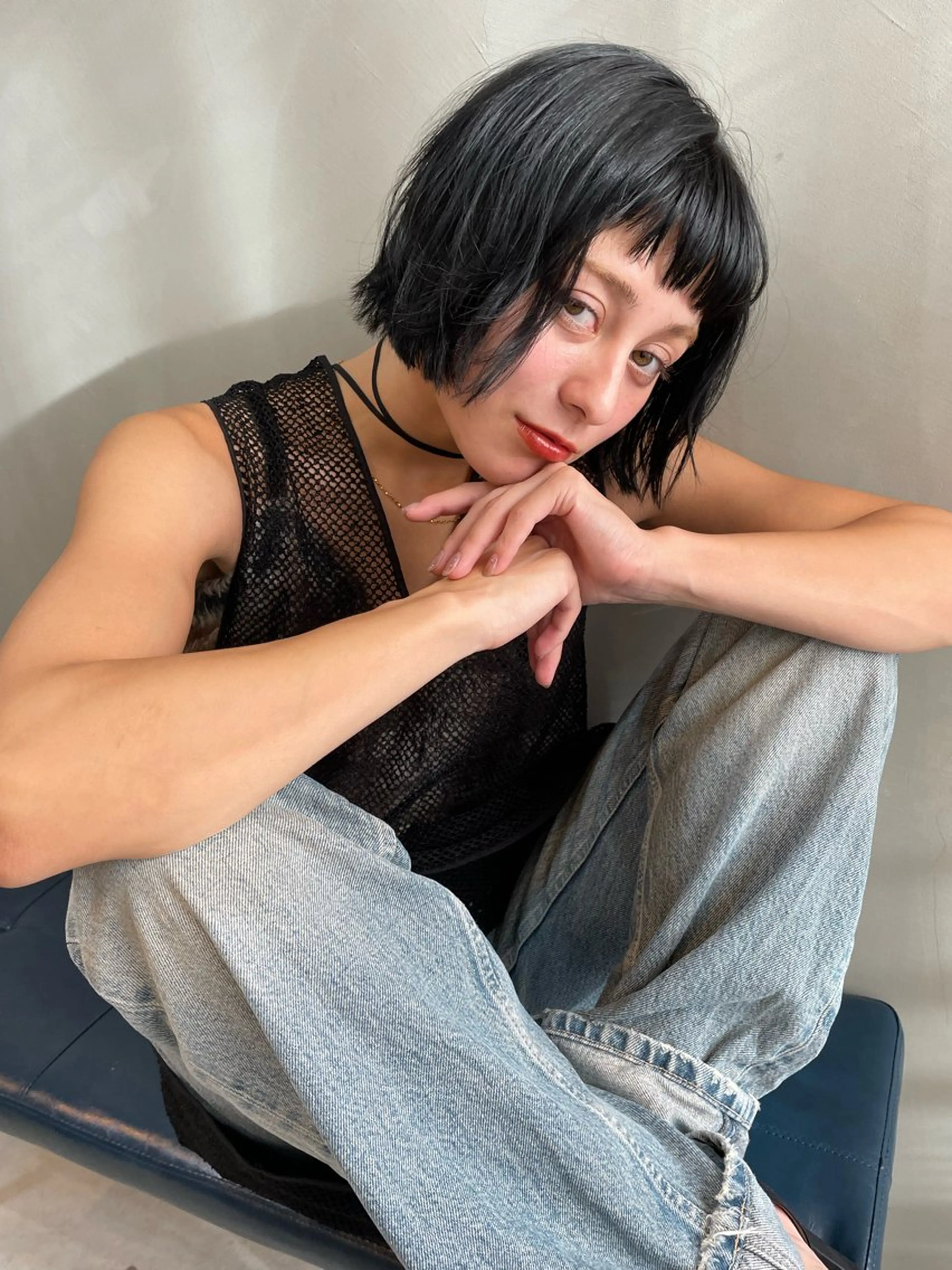 ショート カラー カット ヘアカラー トリートメント ショート/ボブ専門 宮脇美奈/南船場のヘアスタイル