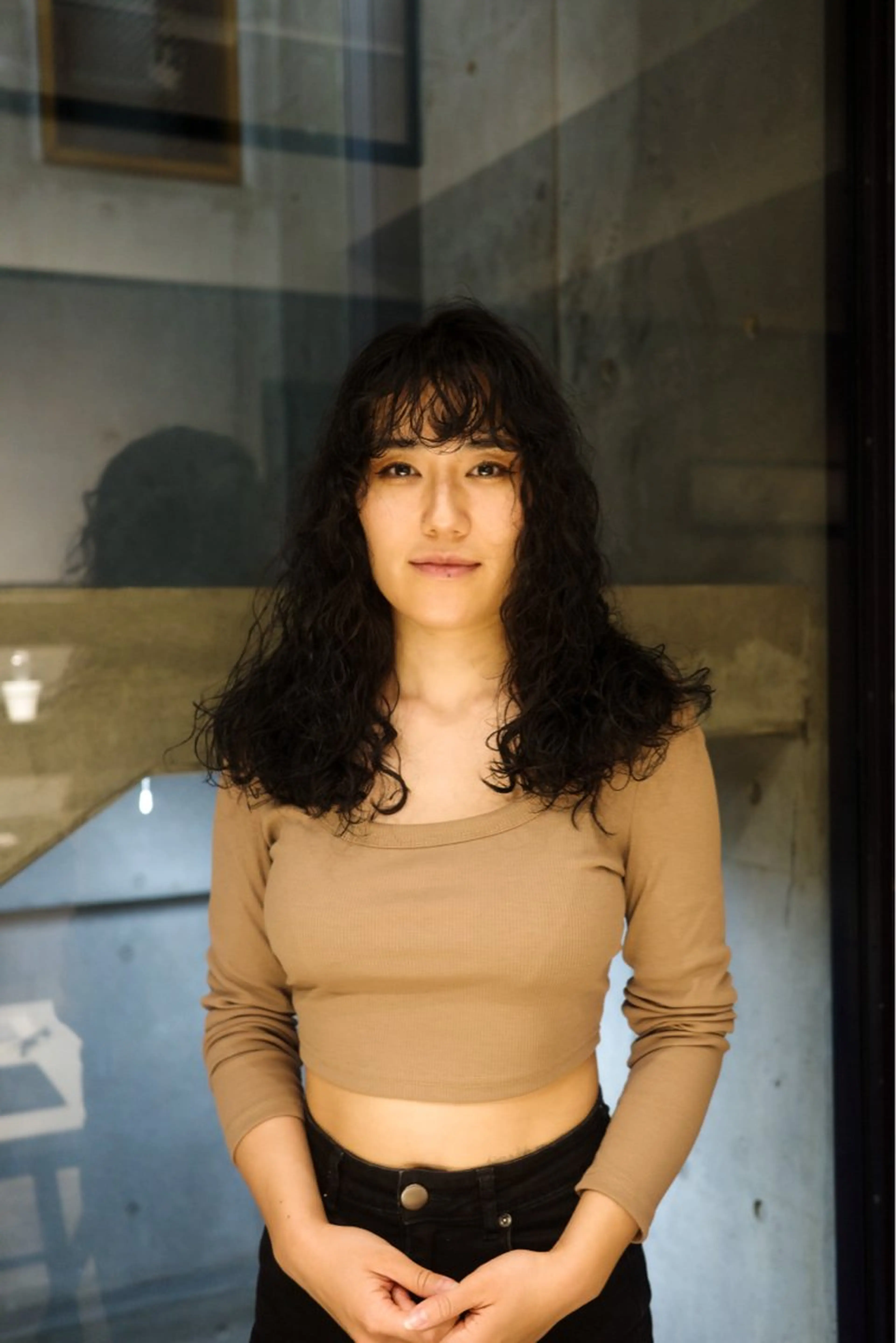 セミロング パーマ NERO 松井 隆人のヘアスタイル