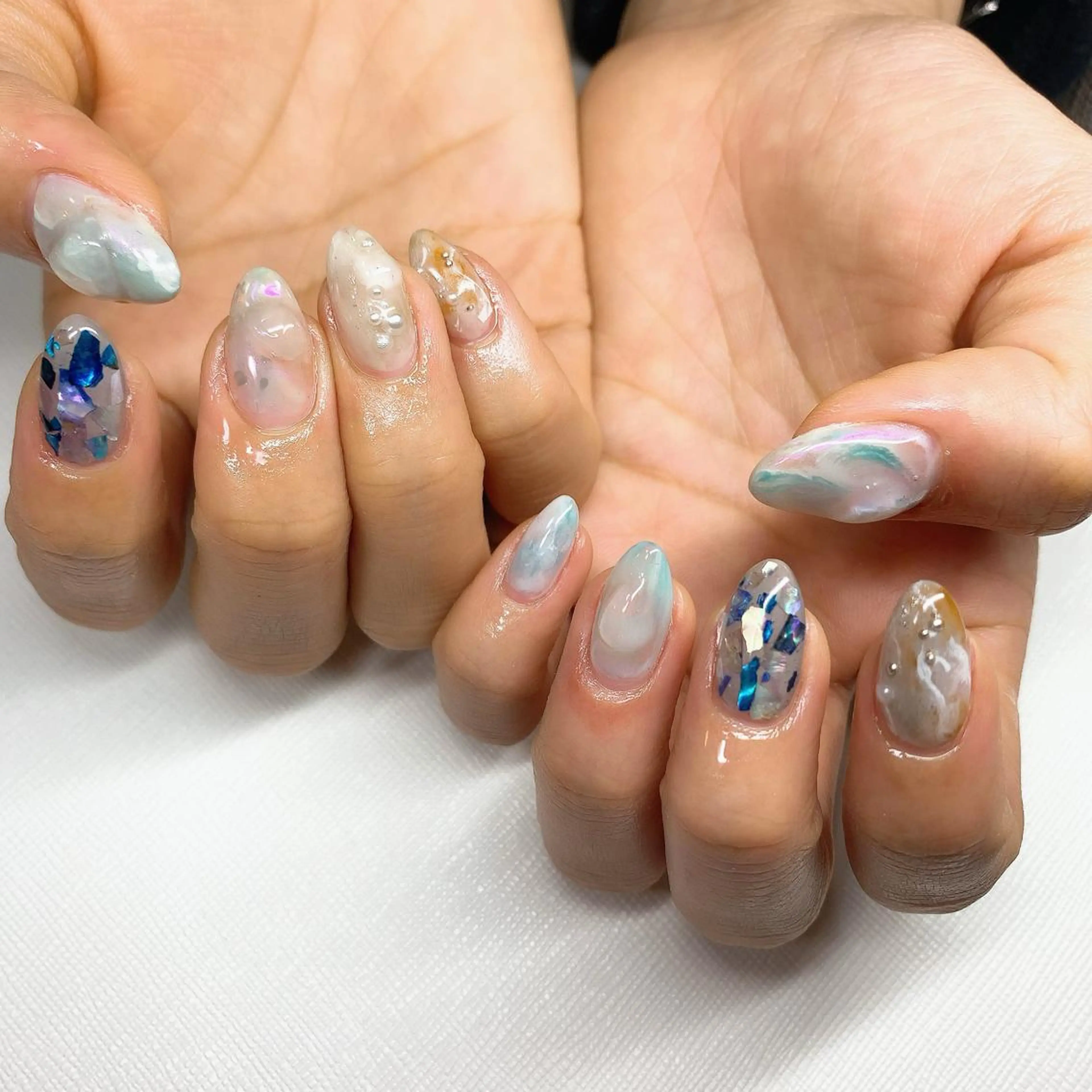 ネイル ジェルネイル ニュアンスネイル vivi nailのネイルデザイン