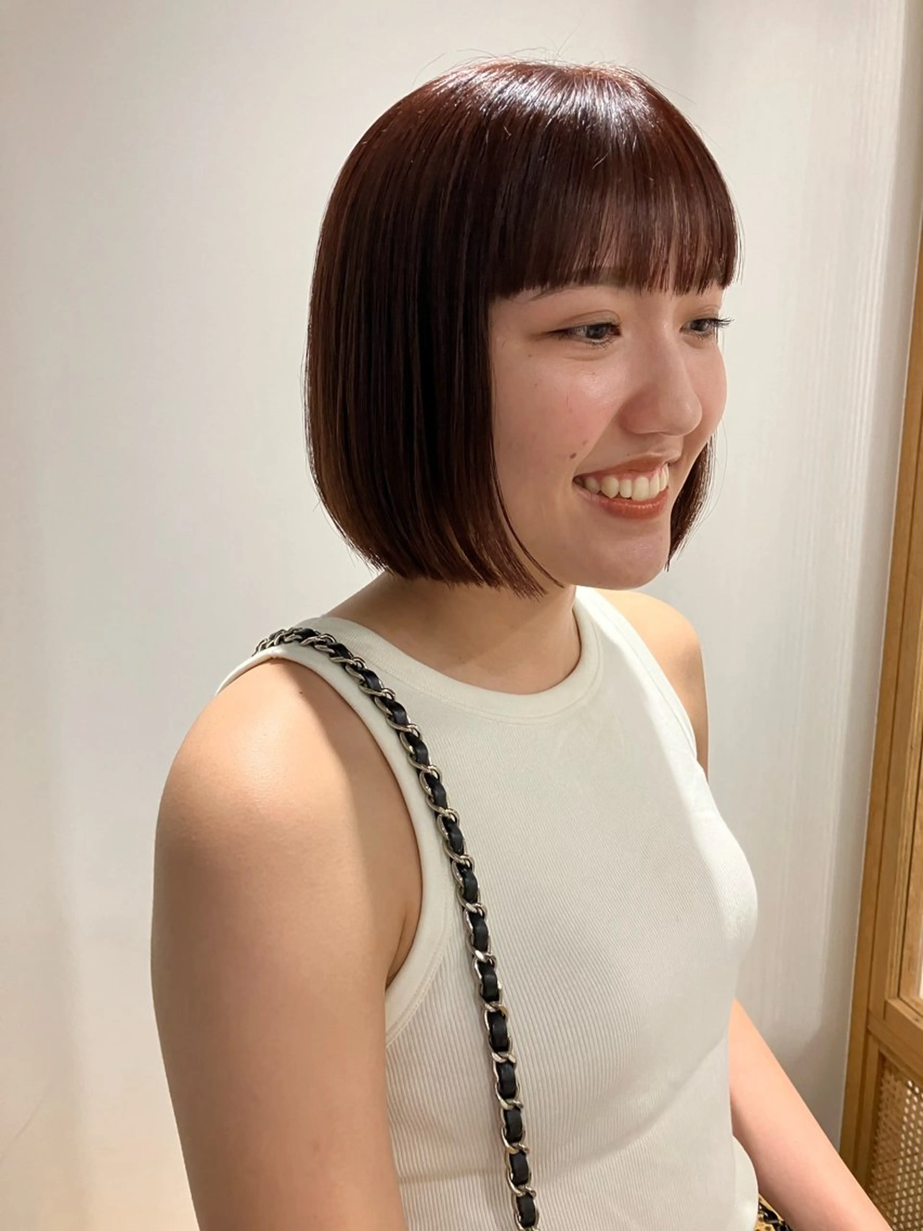 ショート ショート/ボブ/顔周 りレイヤー/RINAのヘアスタイル