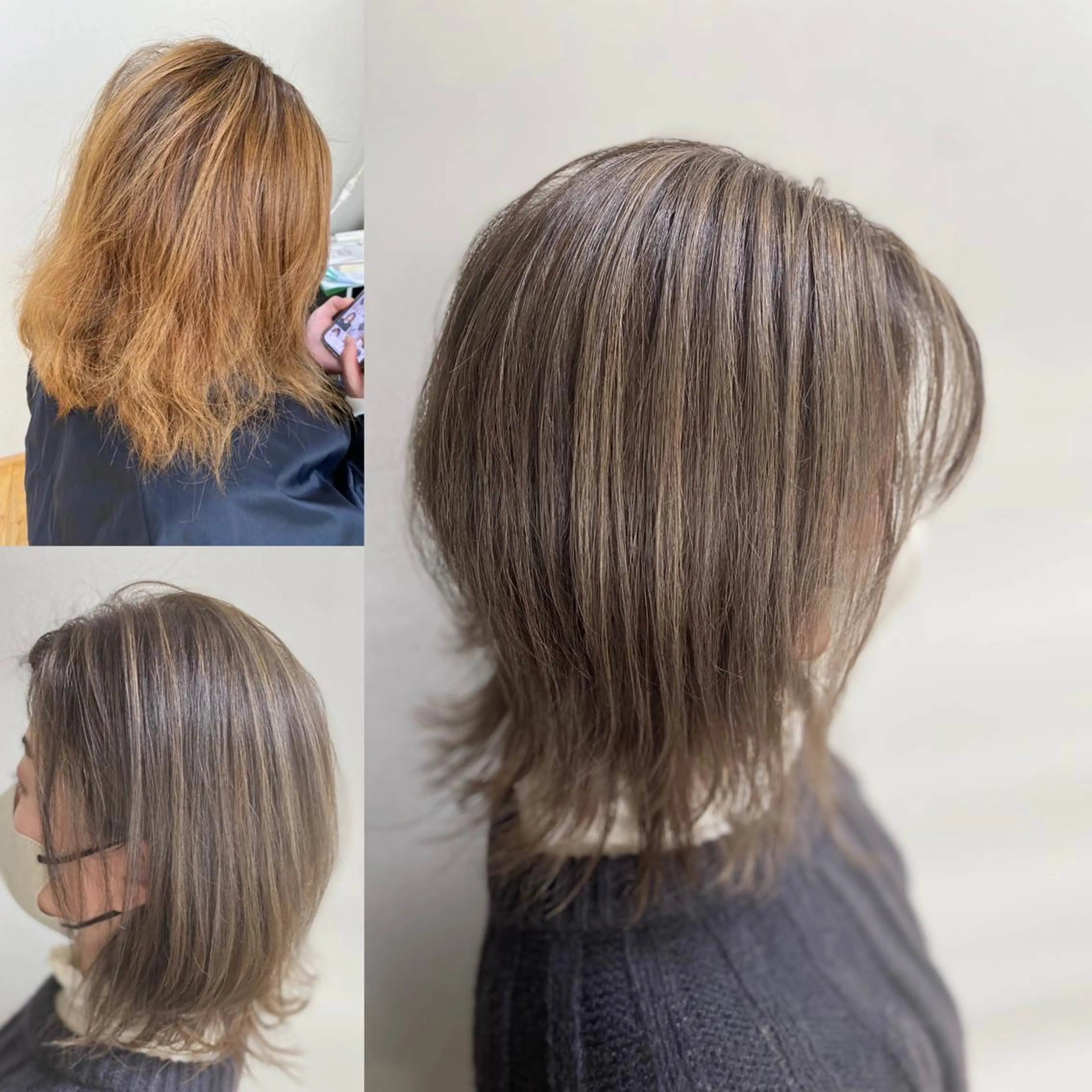 🌸白髪生えてきてる方おすすめ🌸白髪ぼかしハイライト＋カラーの写真