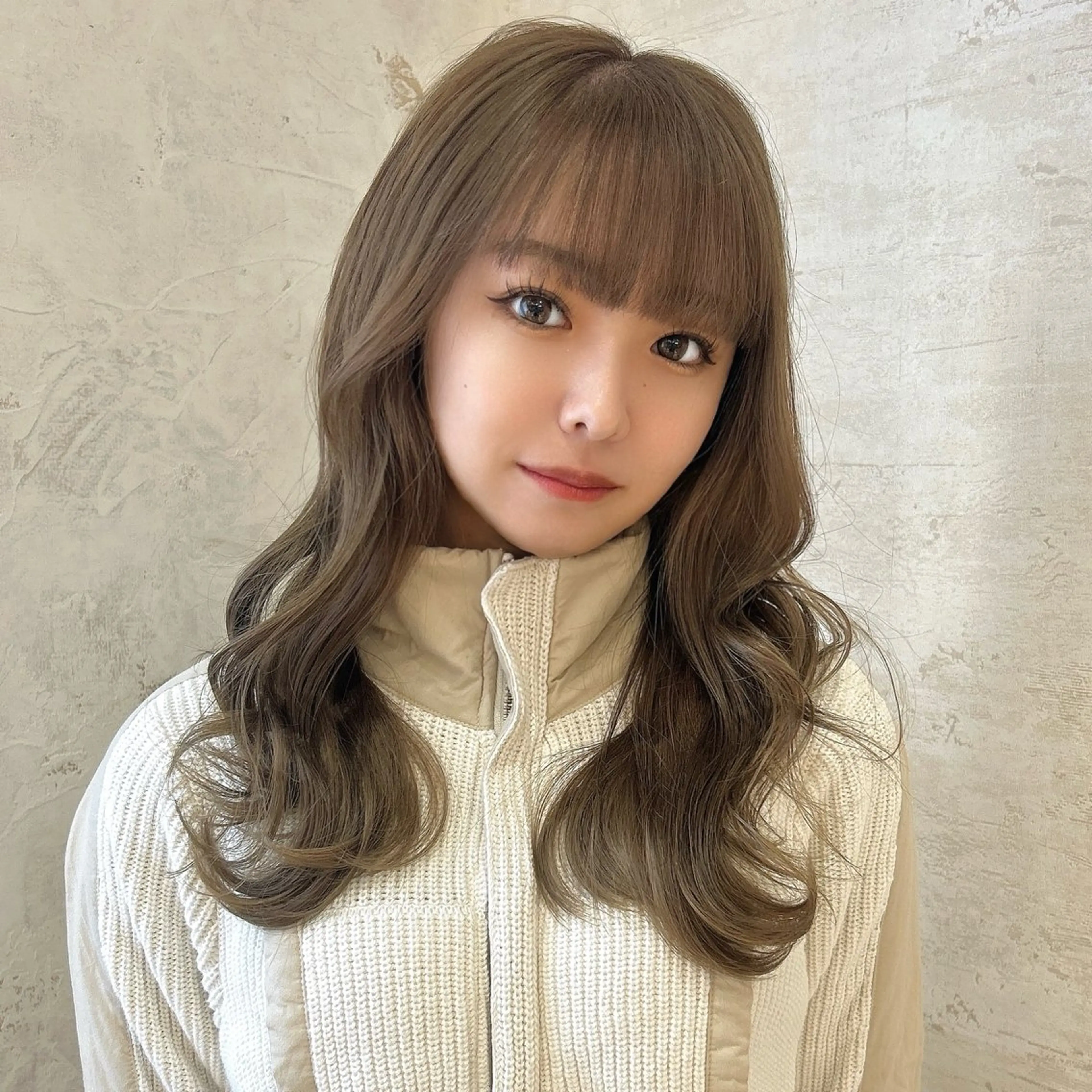 ロング カラー ベージュカラー 艶カラー/ボブ /似合わせ/田口愛那のヘアスタイル