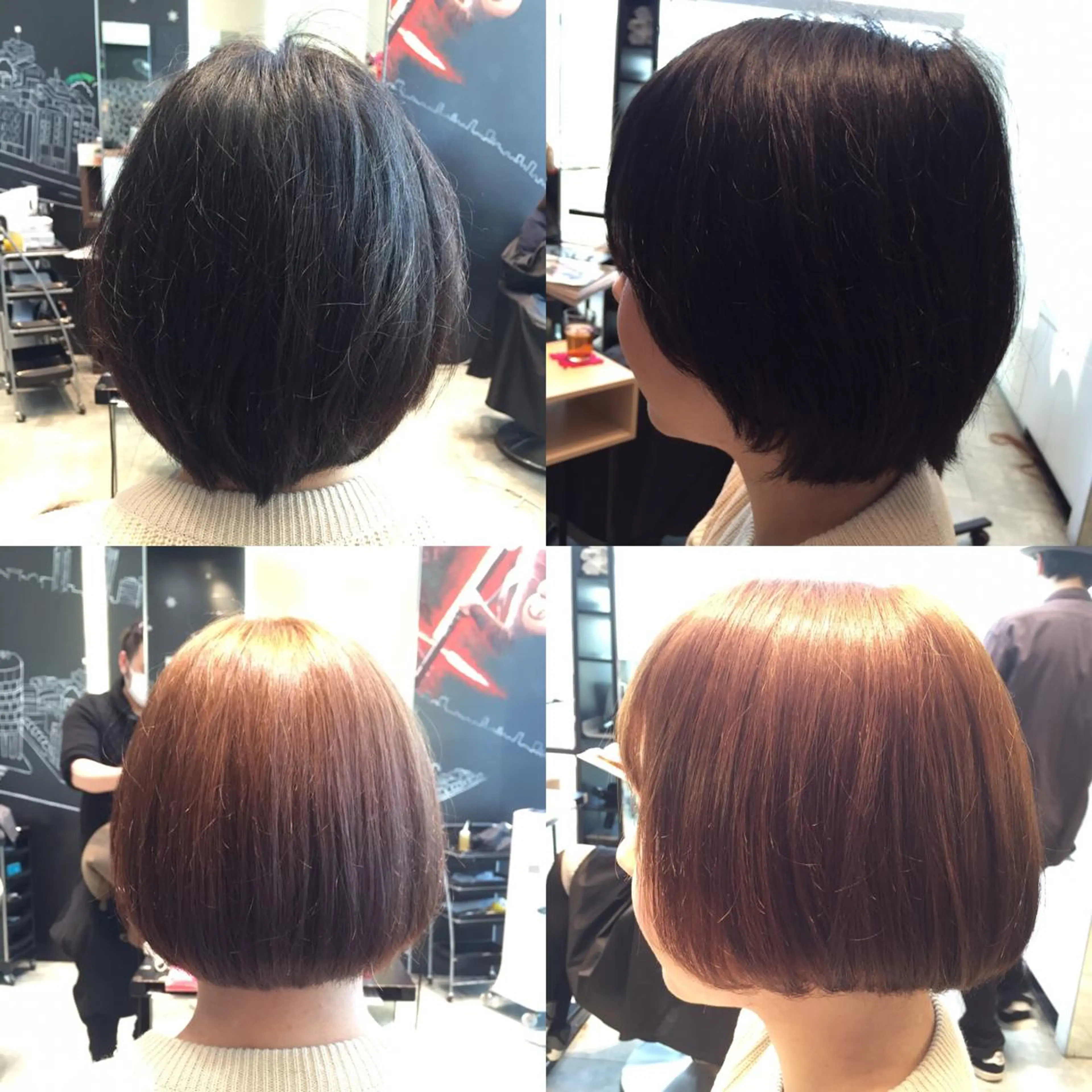 ショート ミディアム カラー ボブ Re:ta KANZOのヘアスタイル