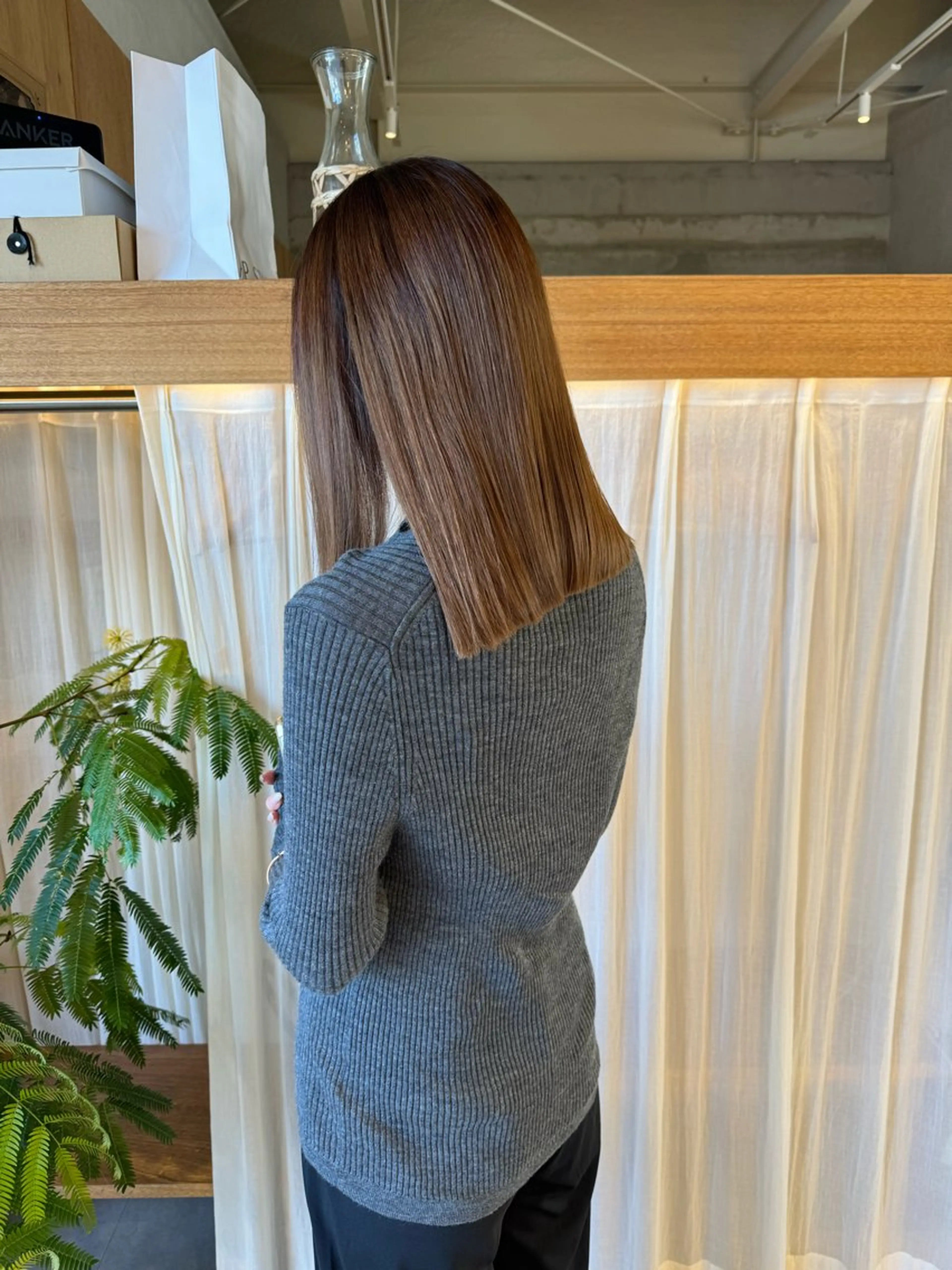 ミディアム カット ヘアカラー トリートメント レイヤー/ボブパーマ /垢抜け/タクミのヘアスタイル