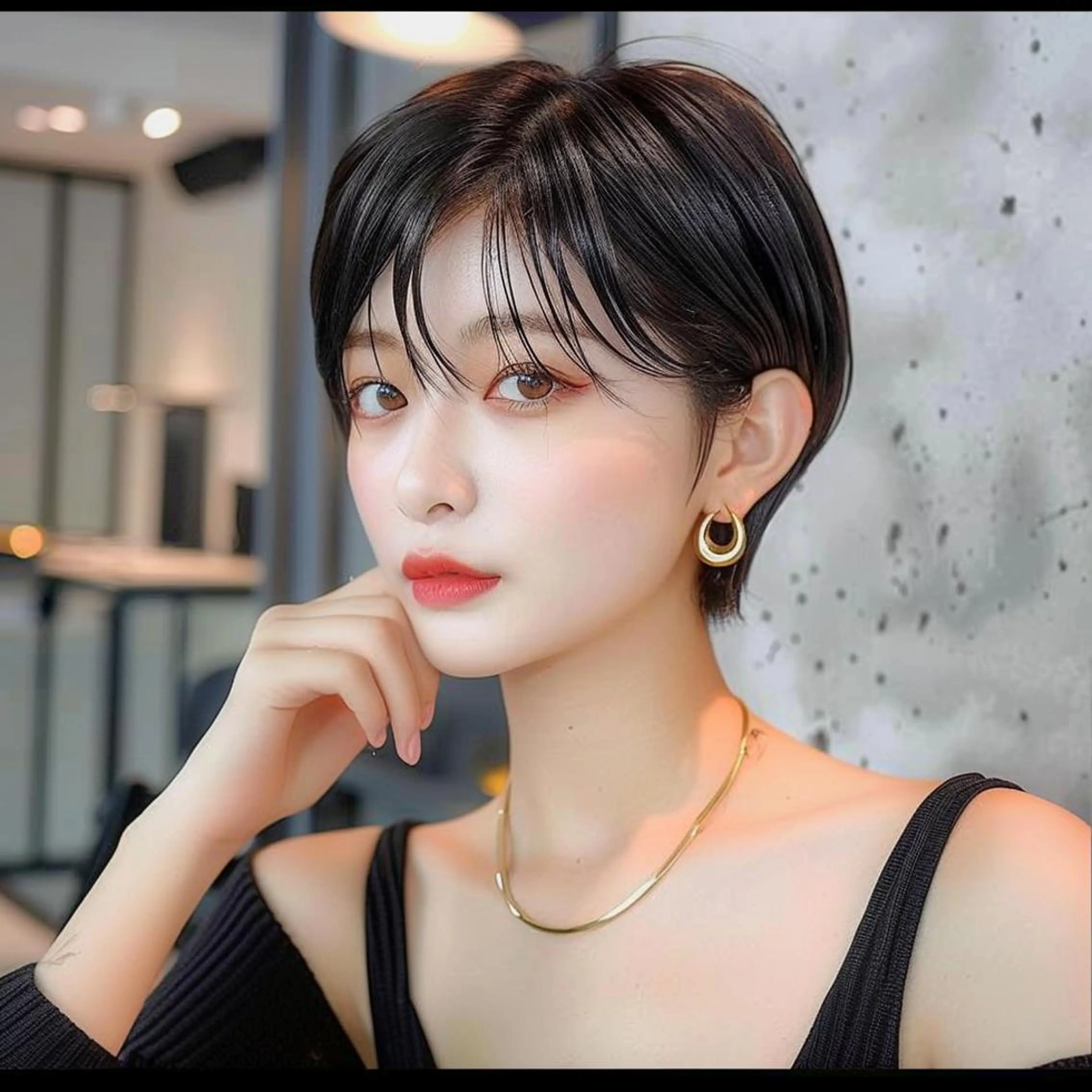 ショート カラー カット レヴ　草加駅3分🌻 ✂️早朝深夜営業🌱のヘアスタイル