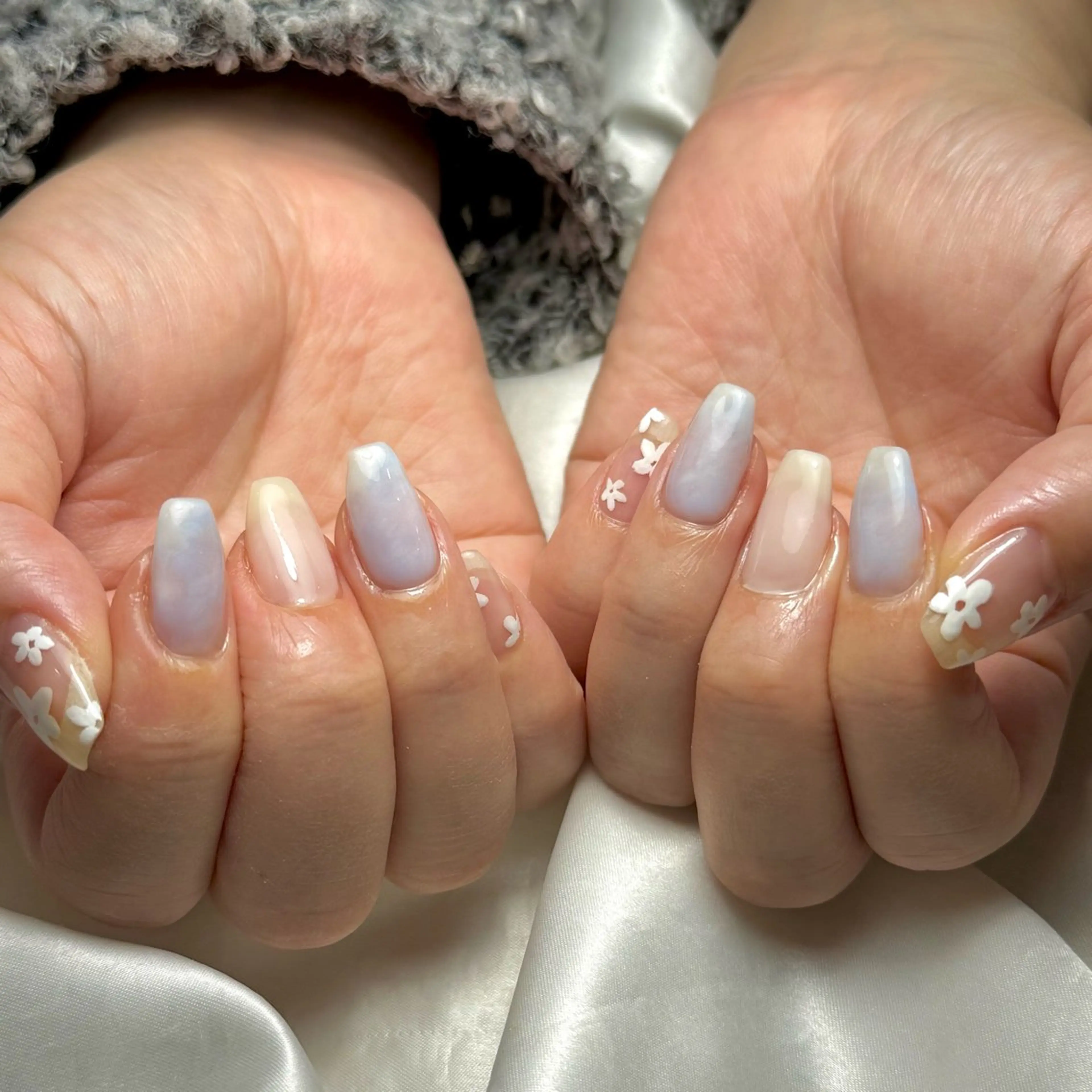 ネイル パステルネイル 春ネイル Ray nail natsu🎀のネイルデザイン