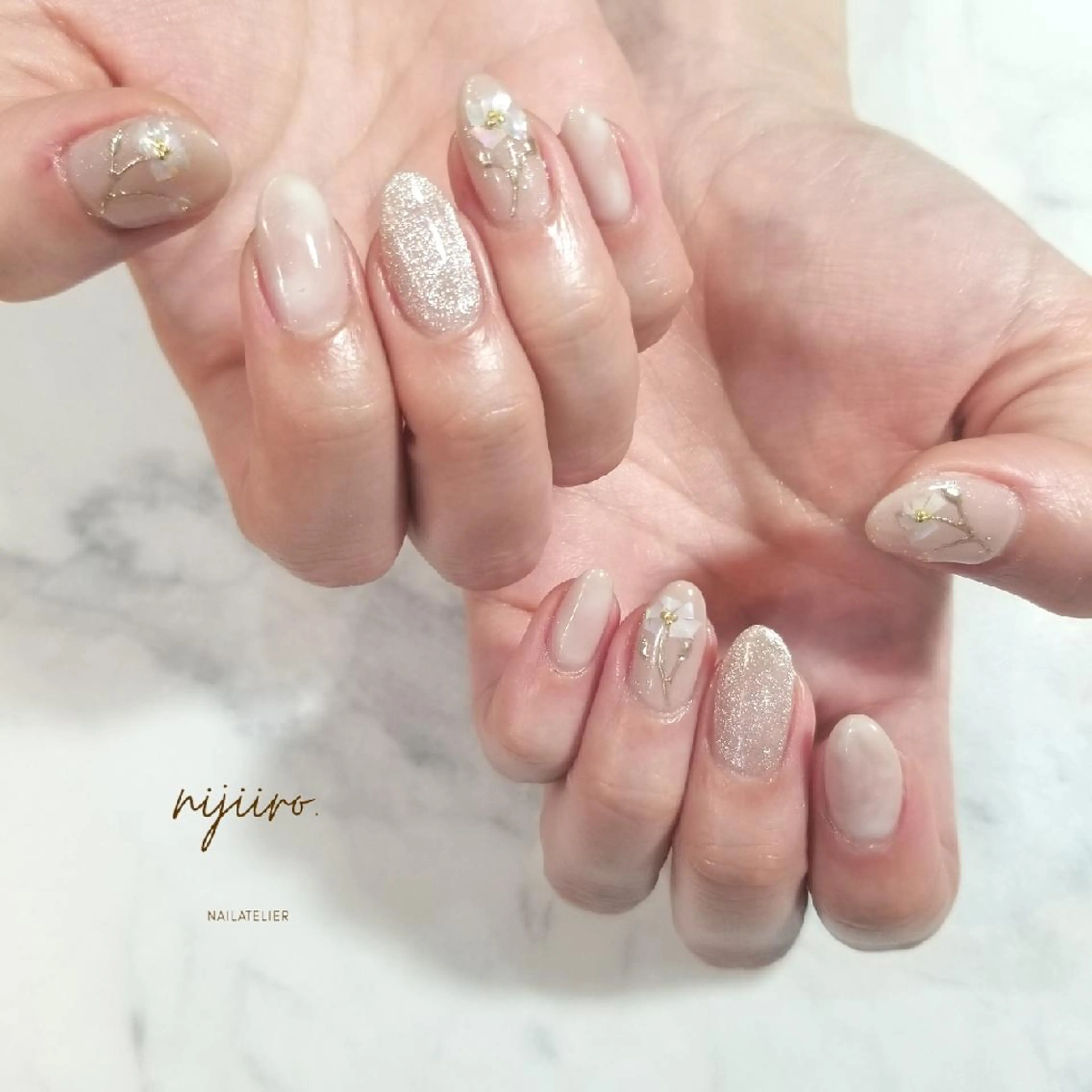 ネイル ハンドネイル nailatelier nijiiro.所属・nijiiro🌈 サトウのネイルデザイン
