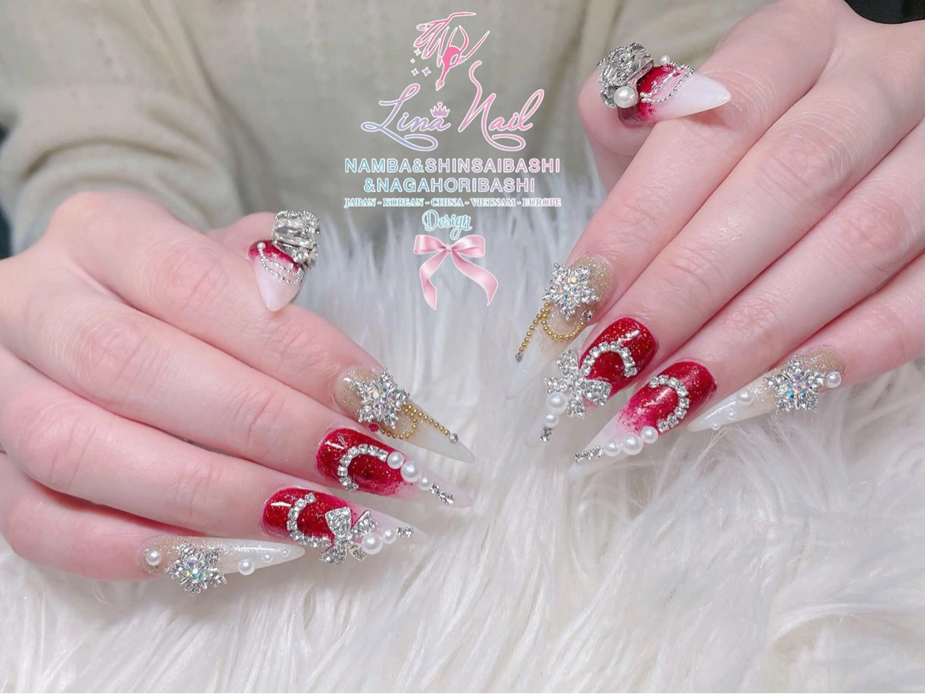 ネイル フットネイル ジェルネイル 持ち込み ネイルチップ ハンドネイル リナネイル 長堀橋店／東心斎橋店のネイルデザイン