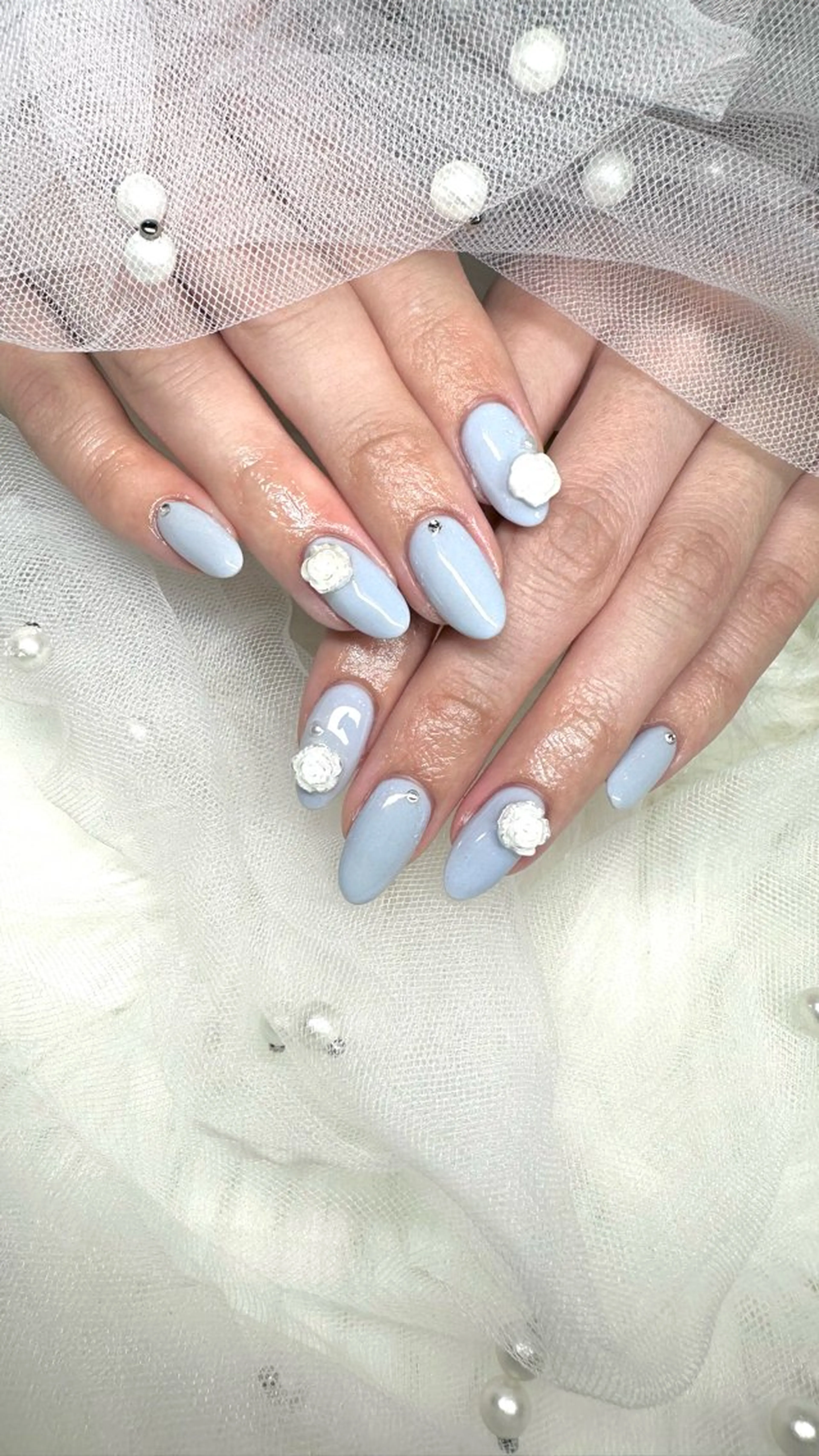 ネイル ブルー 水色 TRU NAIL&EYEゆめが丘ソラトス店所属・ɴᴀɪʟɪSᴛ く~🐻❄️のネイルデザイン