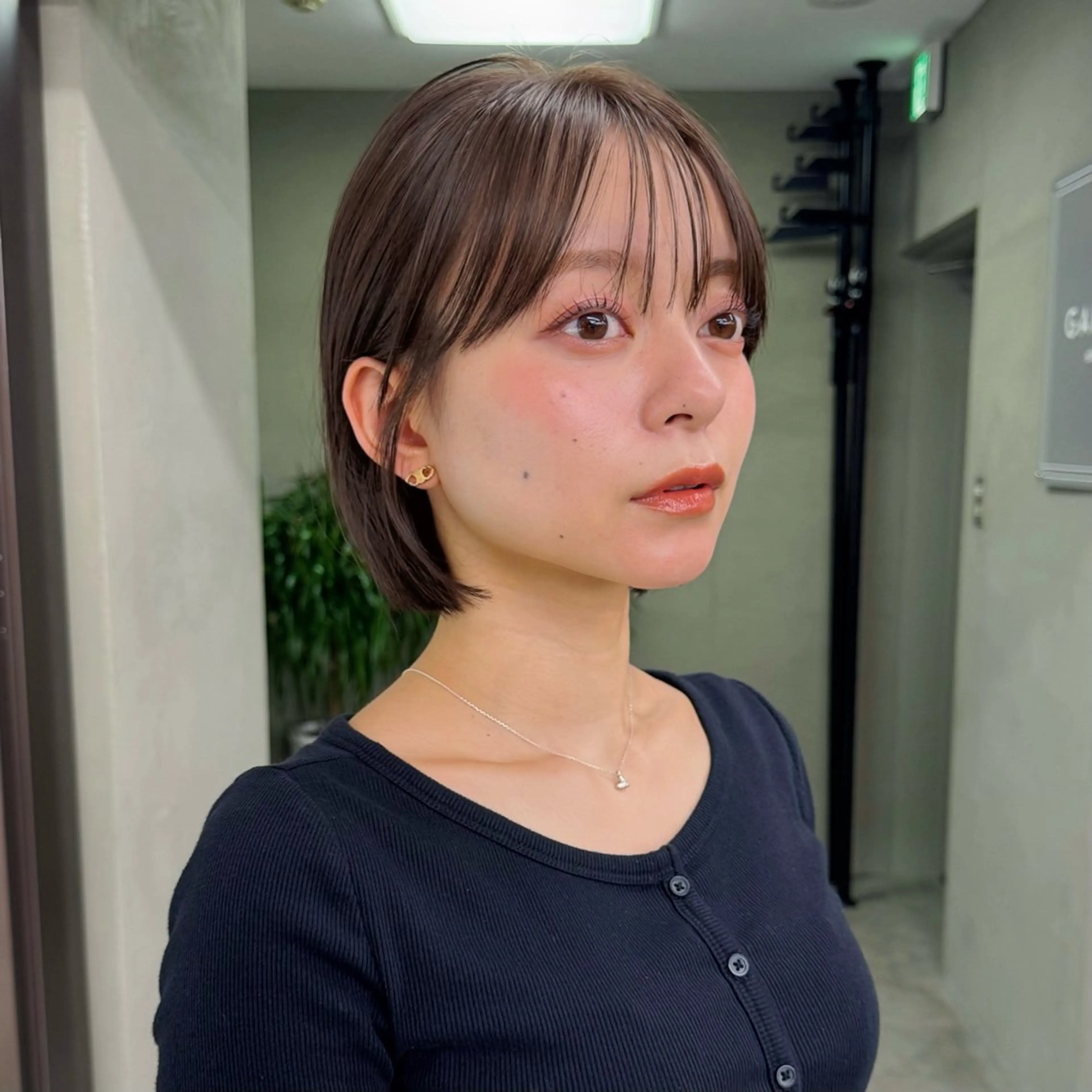 ♡定番メニュー♡✨人気NO.1✨似合わせぷつっとボブカット✂️➕うる艶ワンカラー🥣の写真