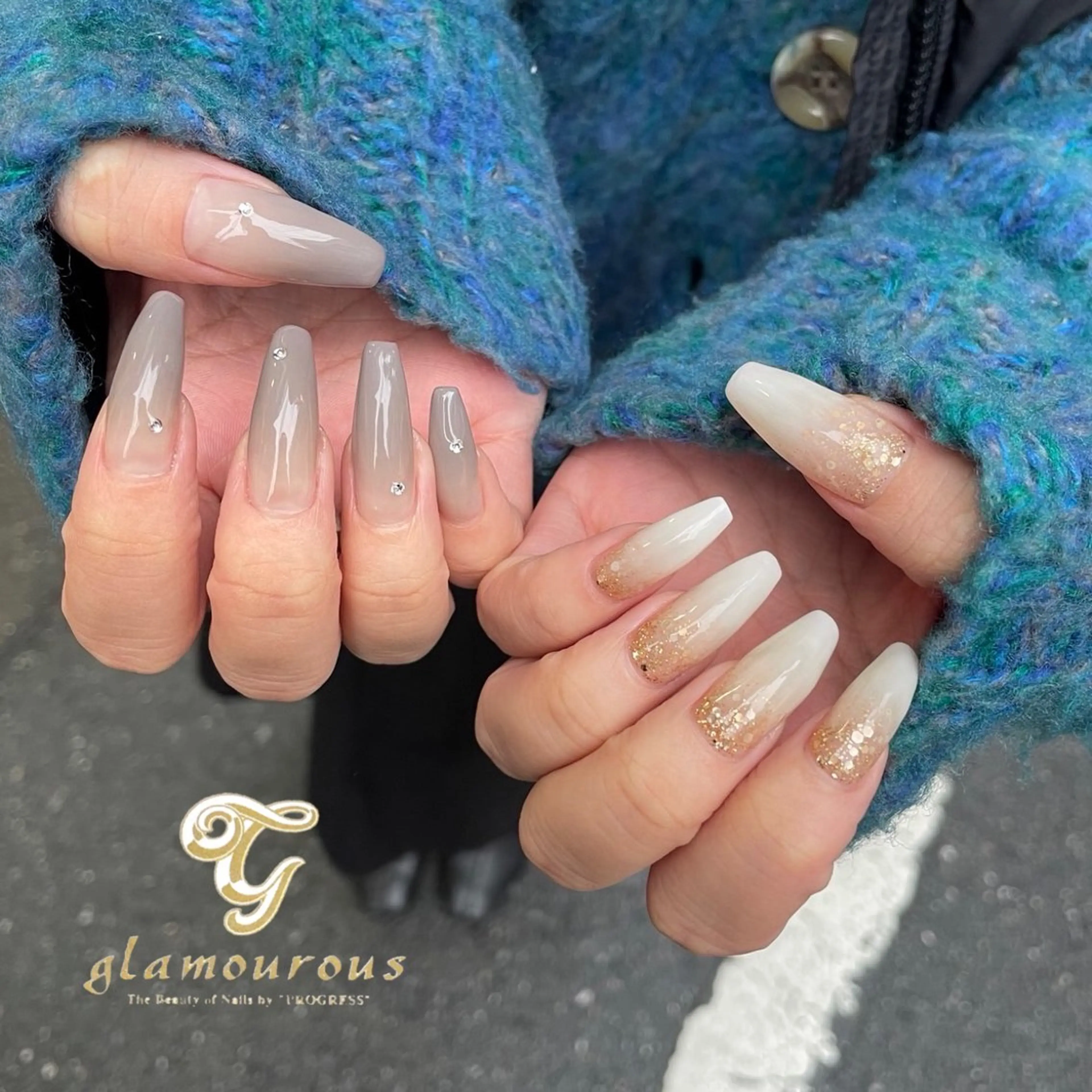 ハンドカラーグラデーション🤚/オフ有の写真