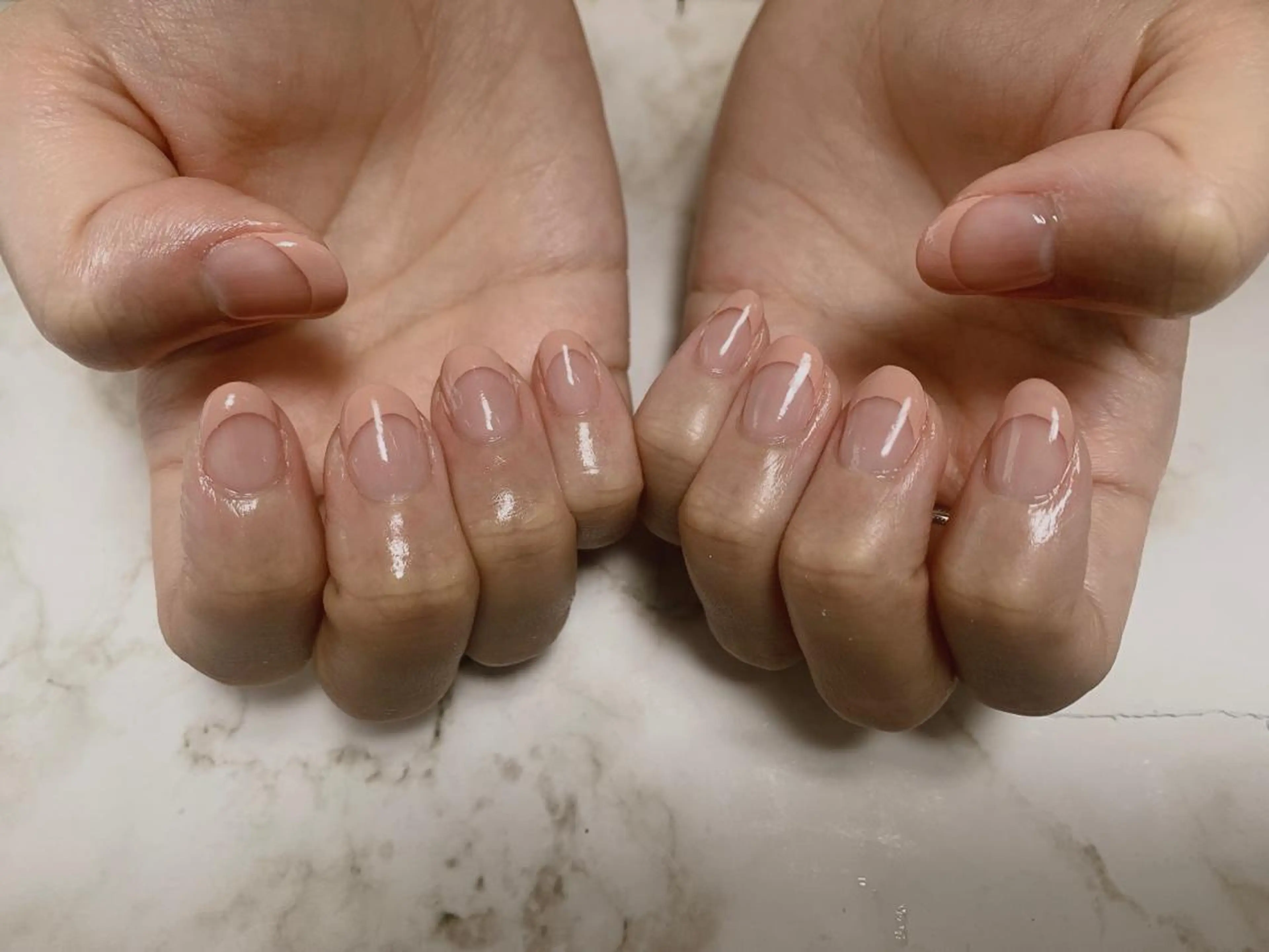 ネイル フレンチネイル 春ネイル kikinail 溝の口のネイルデザイン