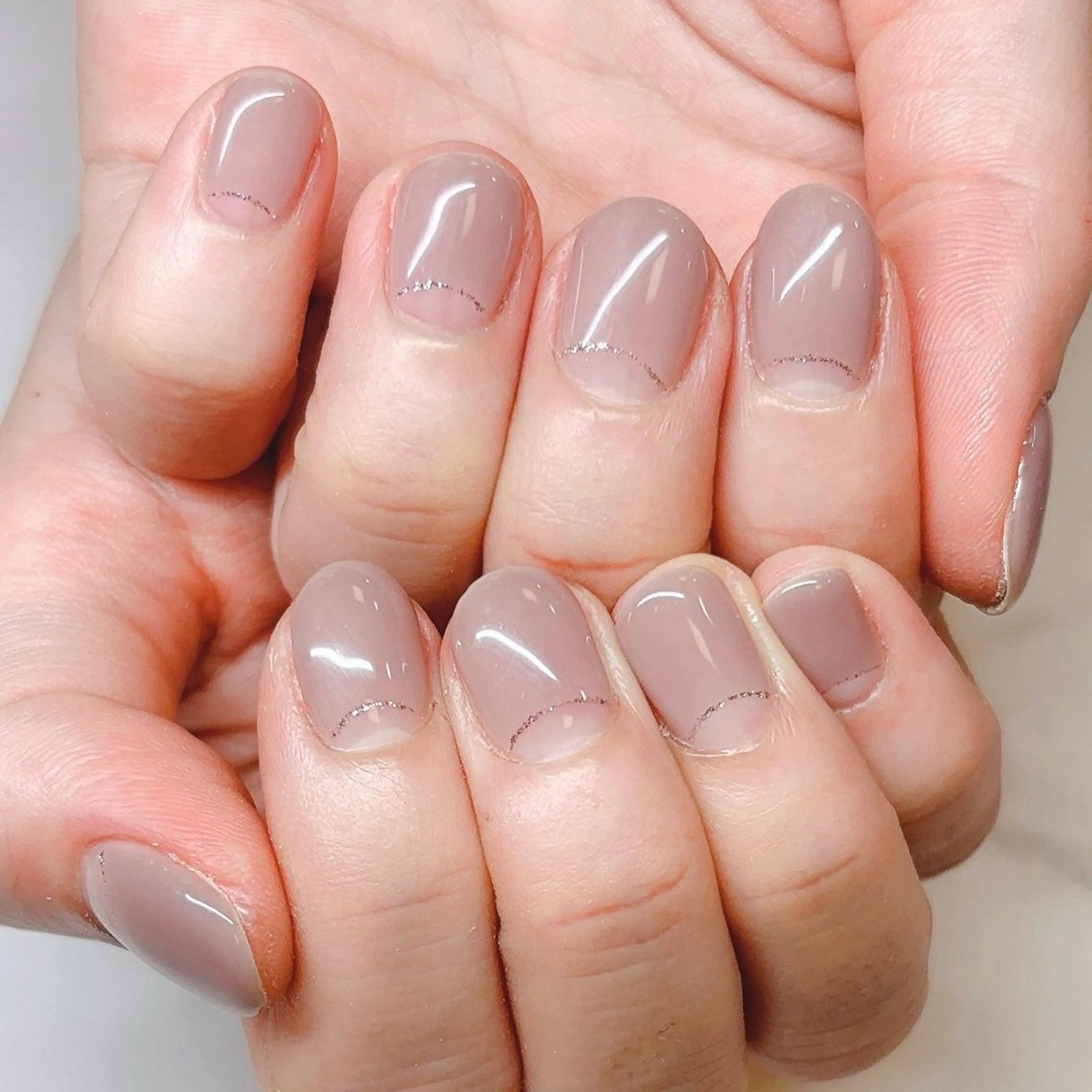 ネイル フレンチネイル 逆フレンチ Cravo miyuのネイルデザイン