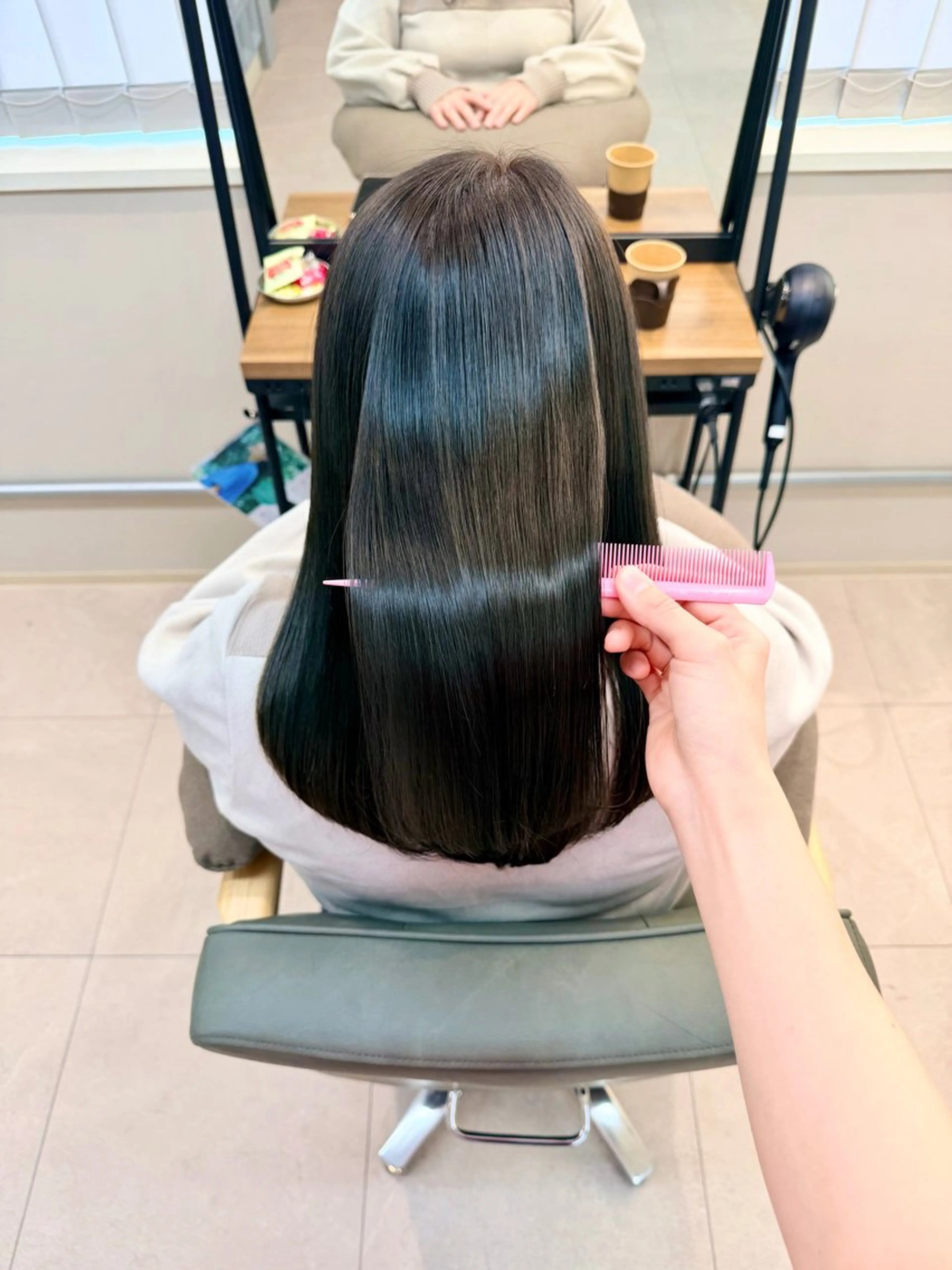 ロング ヘアカラー 縮毛矯正 Trill所属・縮毛矯正/髪質改善 /SATOKOのヘアスタイル