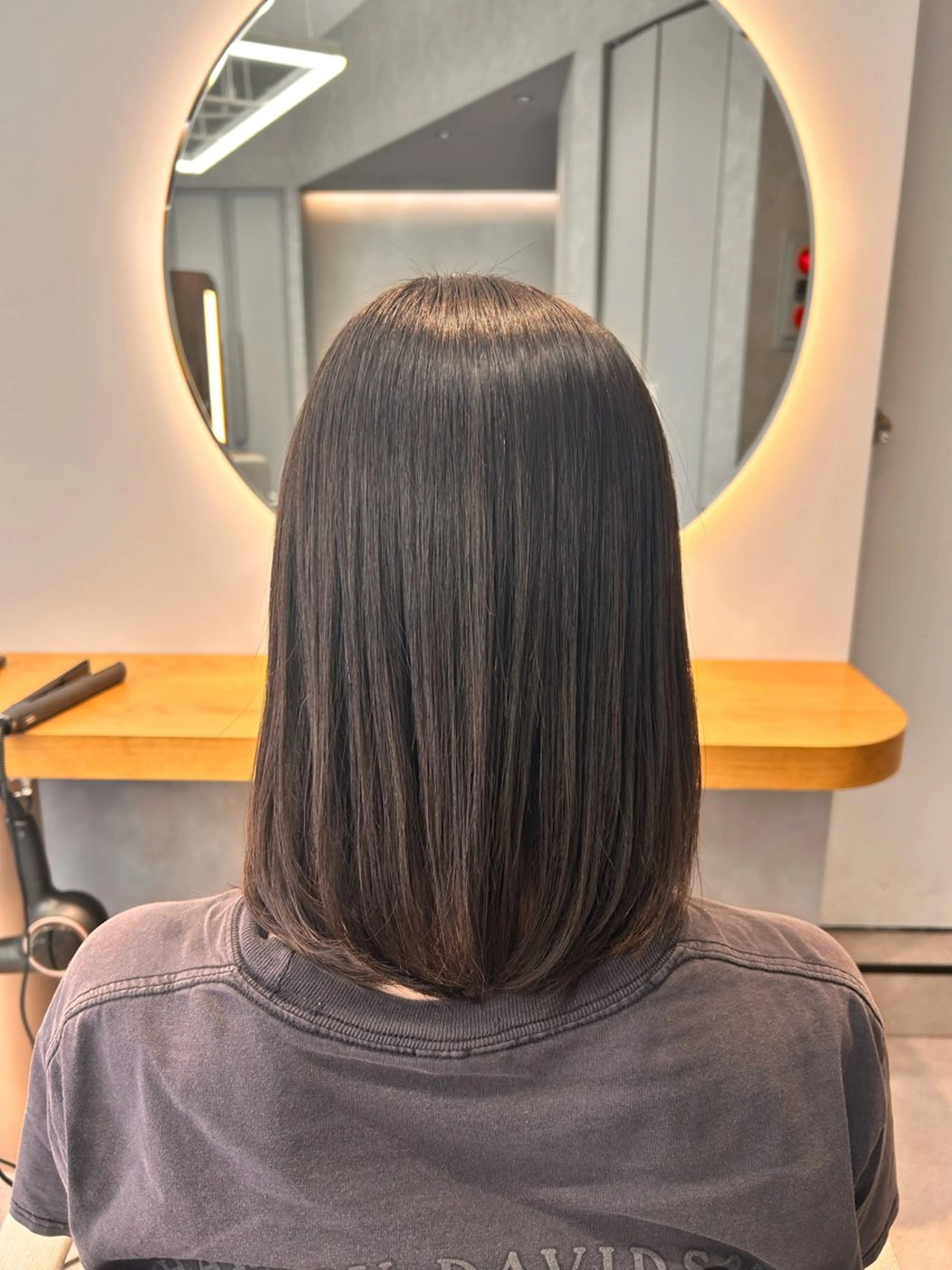 セミロング カラー ケアカラー トリートメント カット ヘアカラー トリートメント ルネ北千住店 Rinoのヘアスタイル