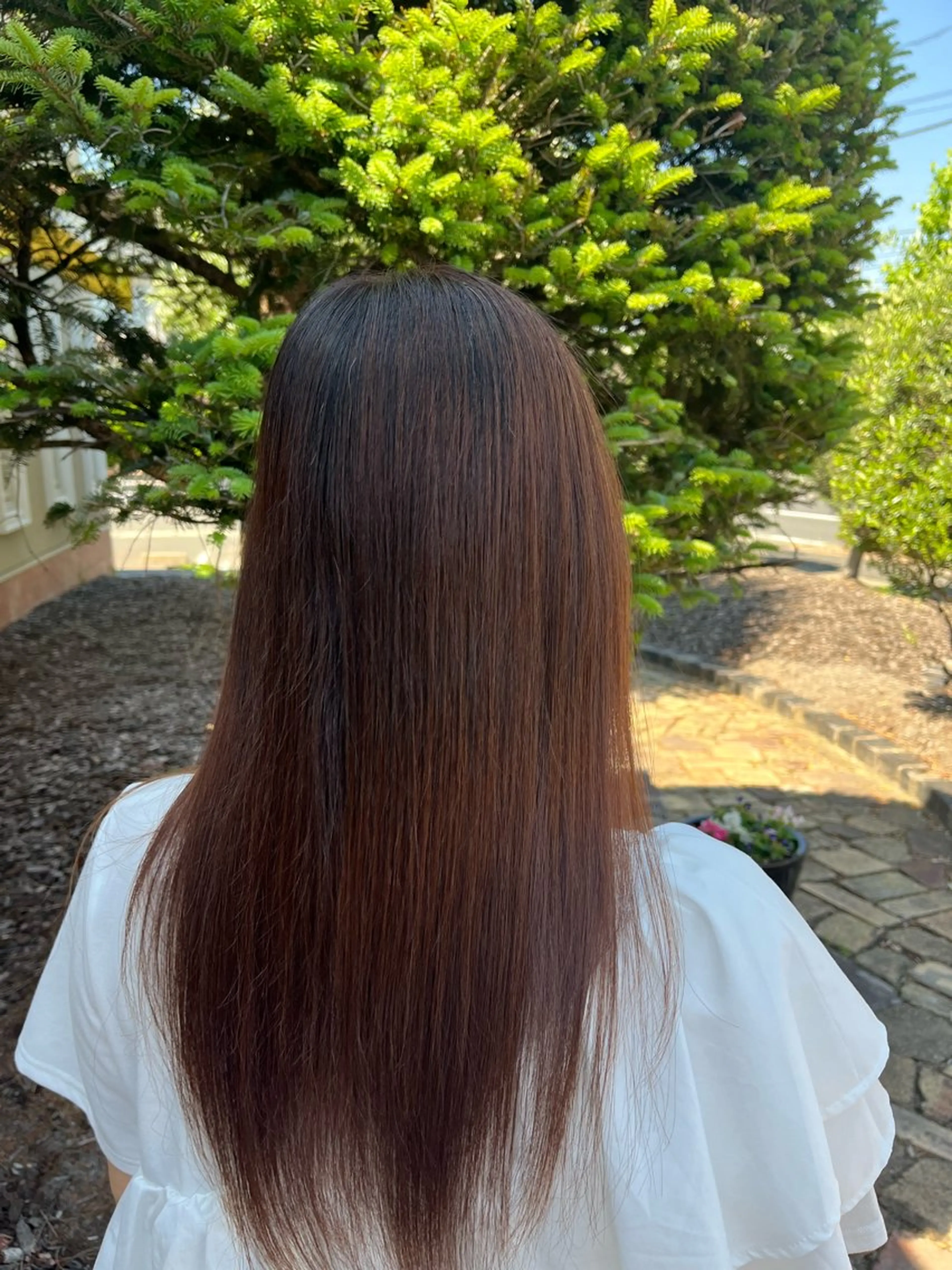 ロング 縮毛矯正 西田 早輝子🍊のヘアスタイル