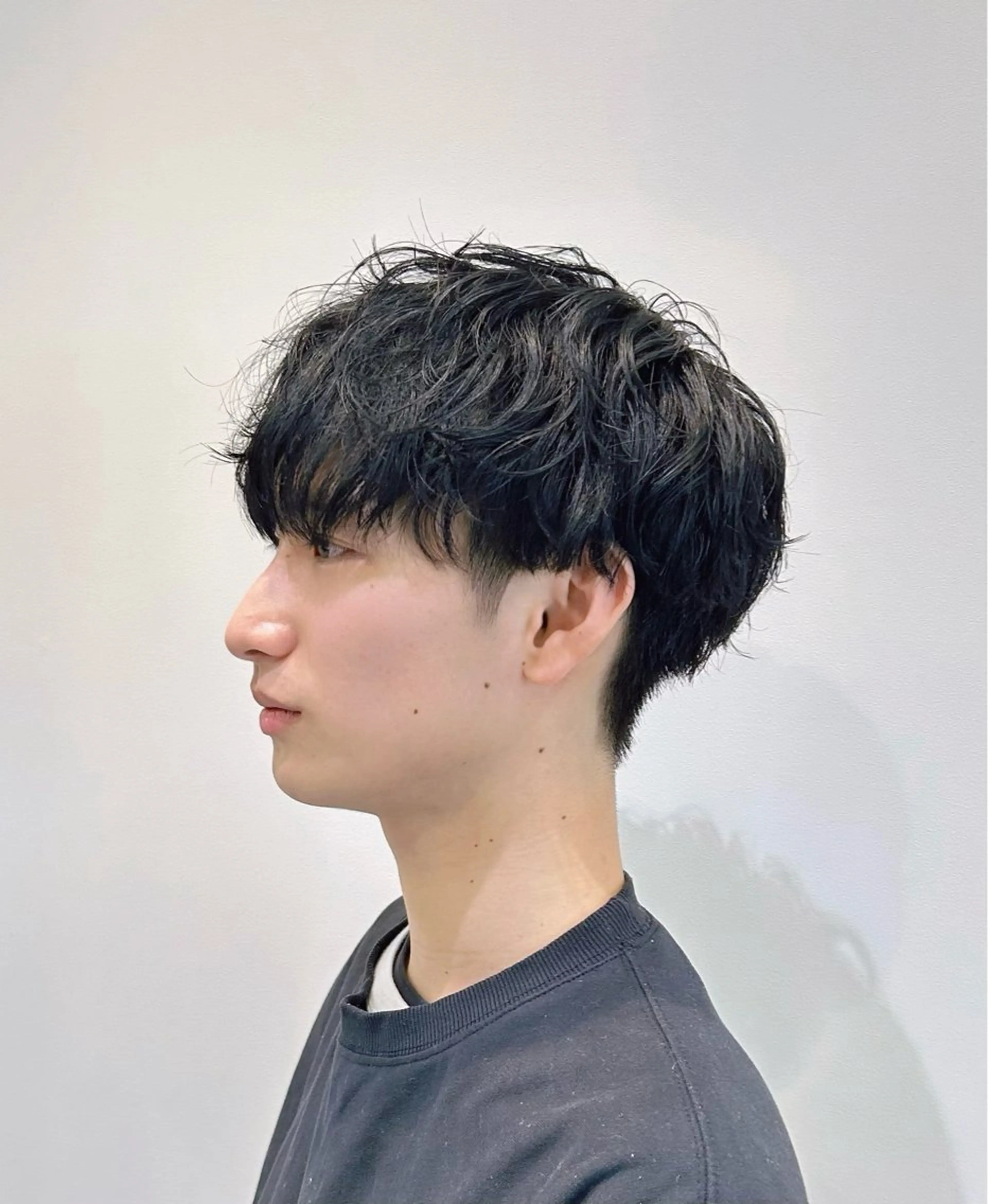 ショート パーマ メンズ calna by ELMO  上ノ井のヘアスタイル