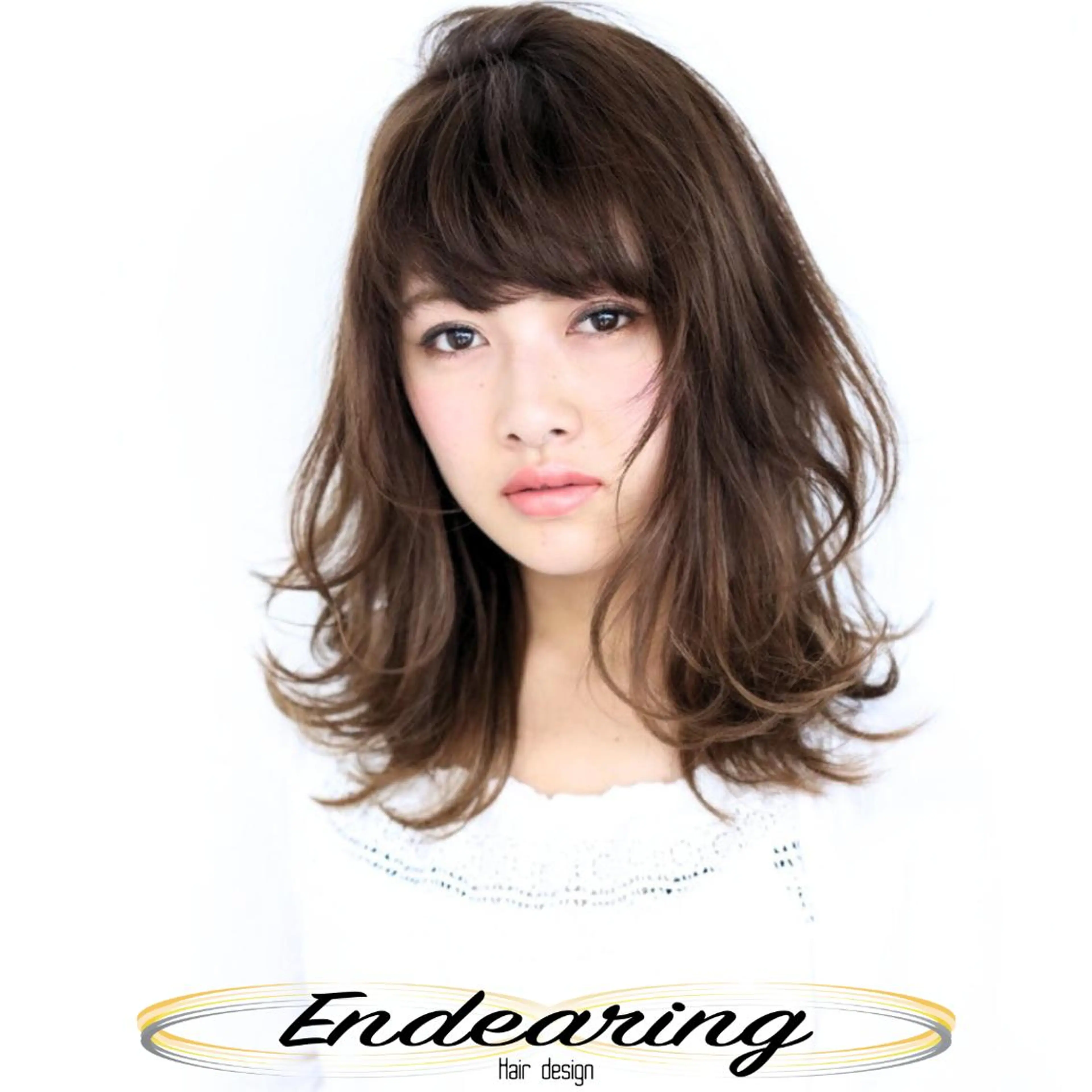 ミディアム くせ毛 レイヤーカット 似合わせカット カット ヘアカラー Endearing 銀座/レイヤーカットのヘアスタイル