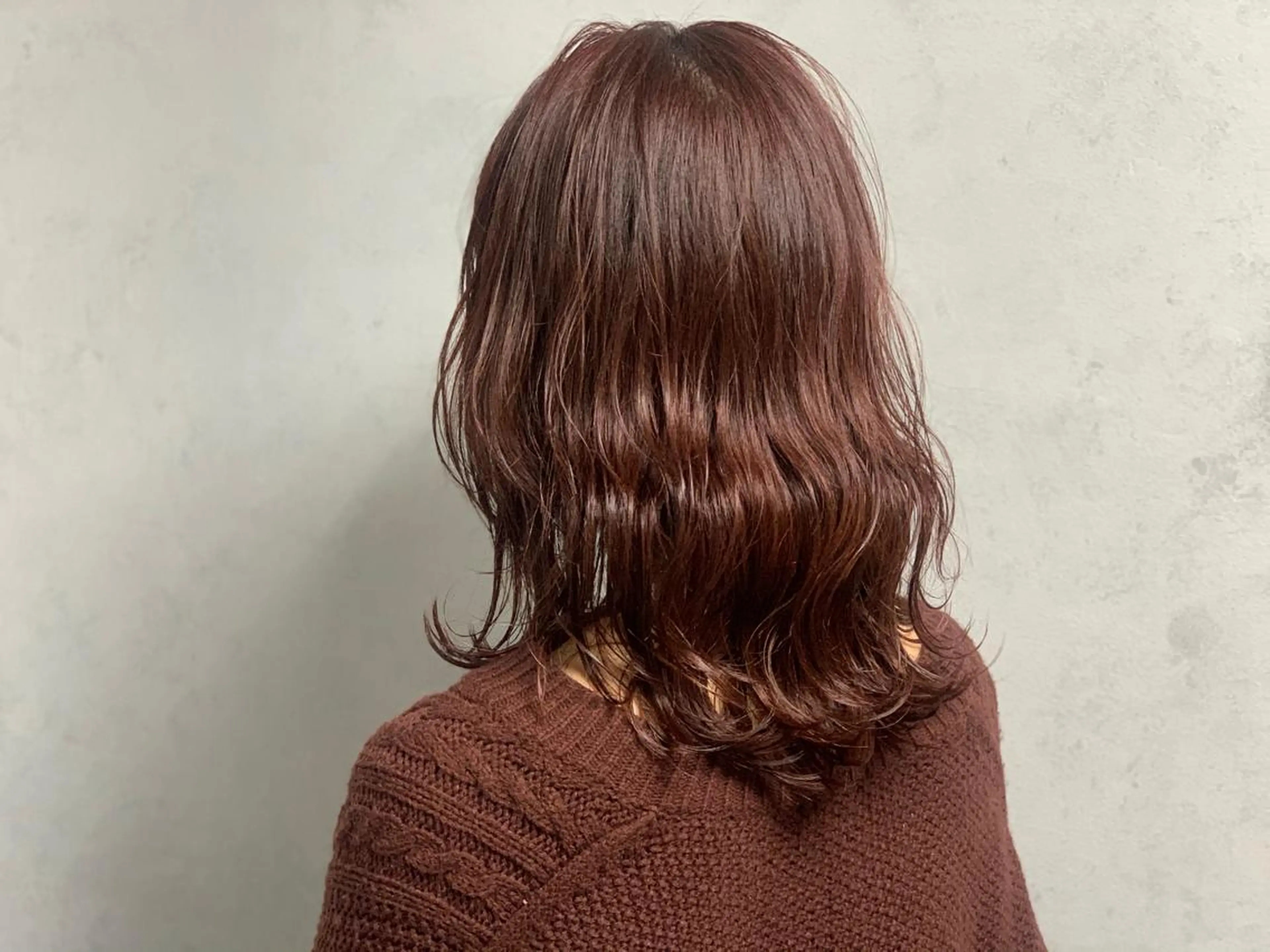 ミディアム カラー ブラウンカラー レッドカラー レッドブラウン MIKOTO/マンツ ーマン/髪質改善🤎のヘアスタイル